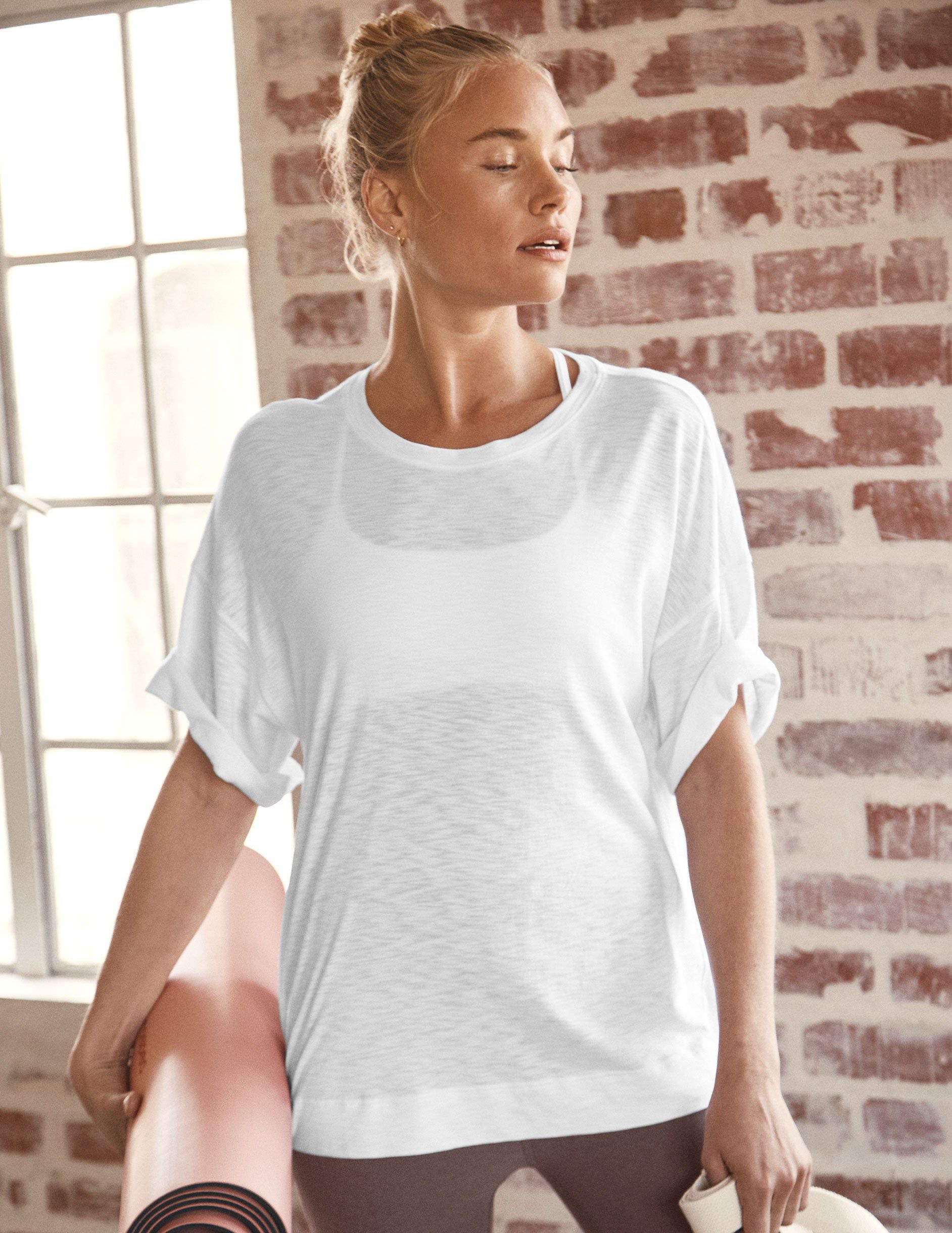 Signature Easy On Me Tee sold by Beyond Yoga
