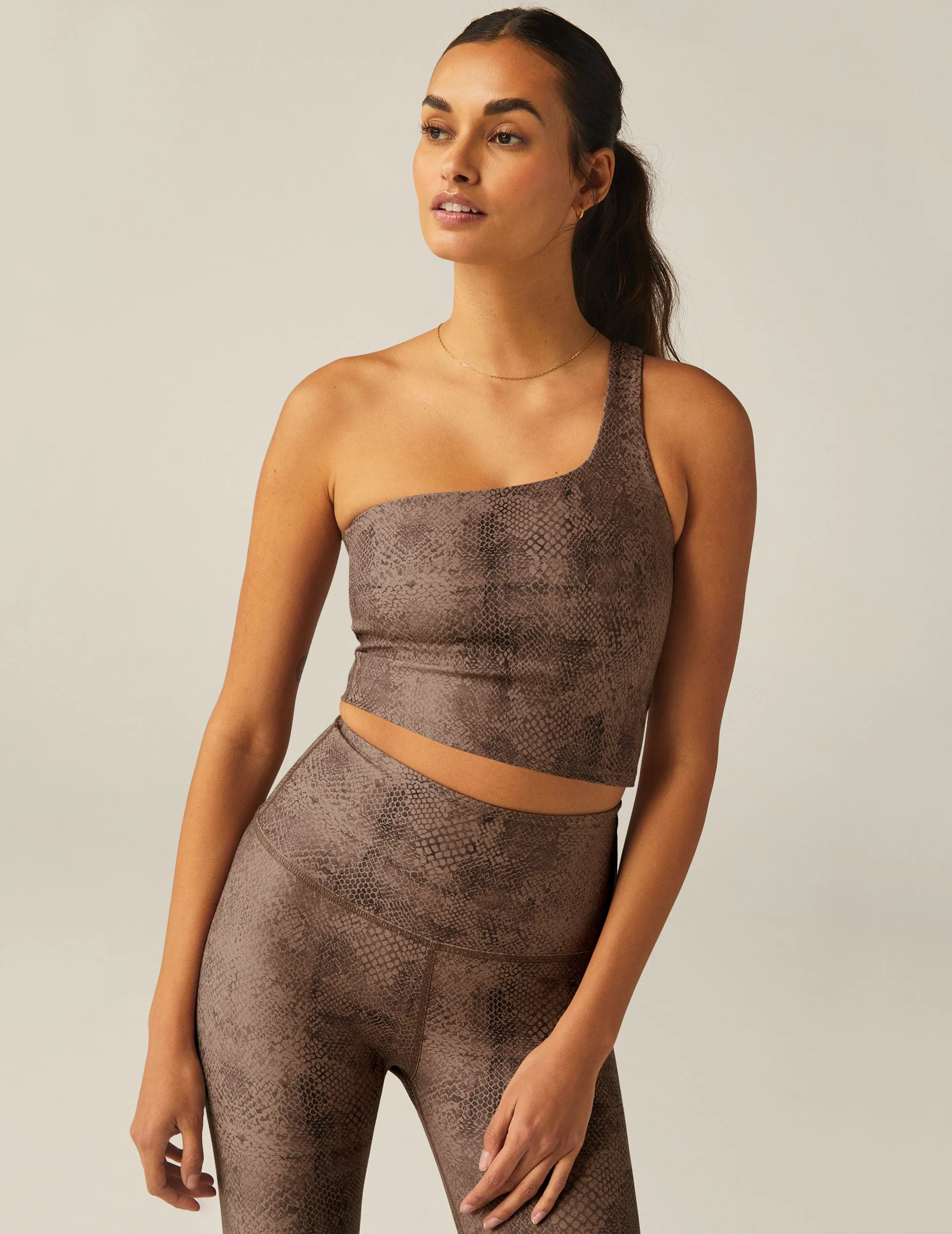 Softmark One and Only Shoulder High Cropped Tank sold by Beyond Yoga