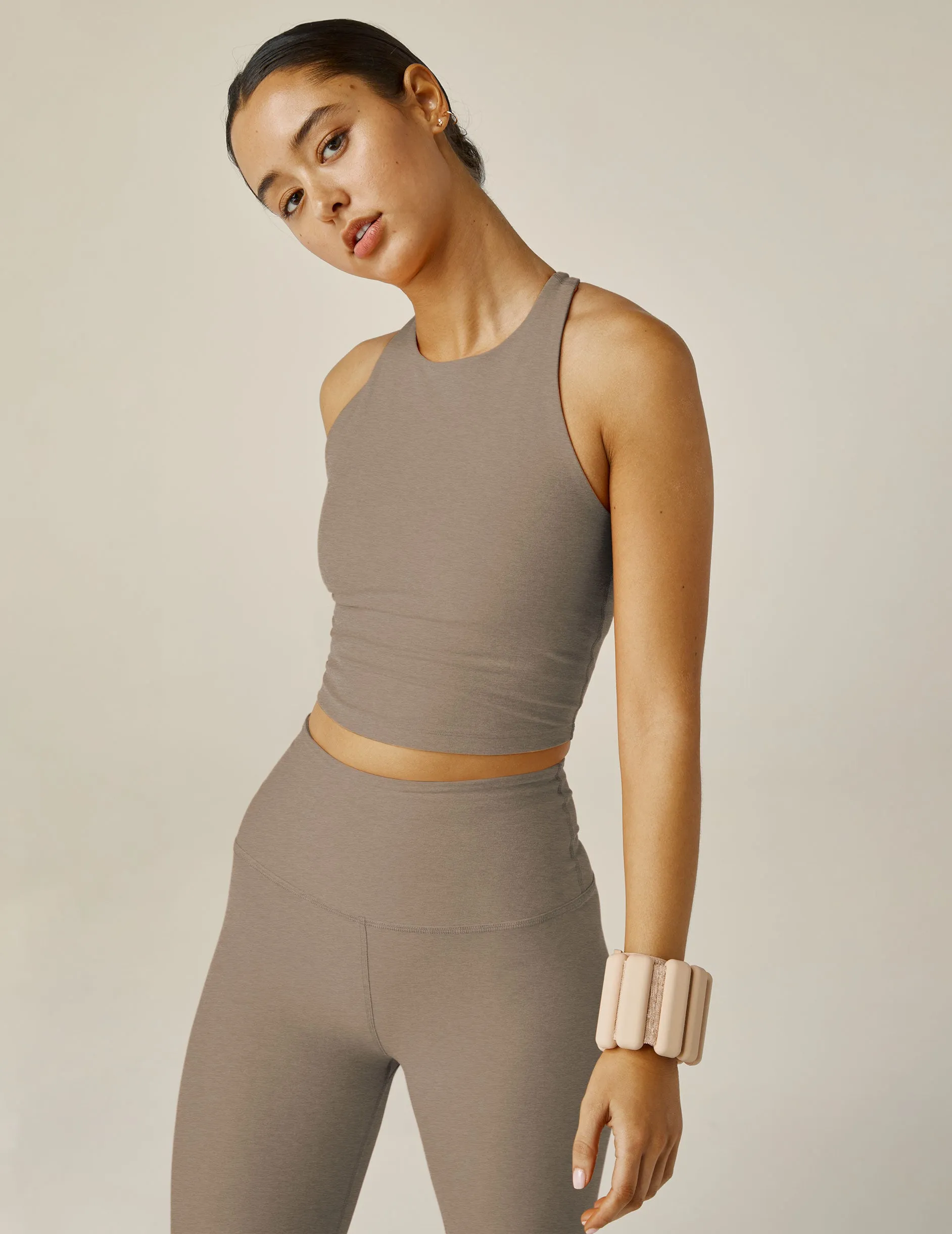 Spacedye Refocus Cropped Tank sold by Beyond Yoga