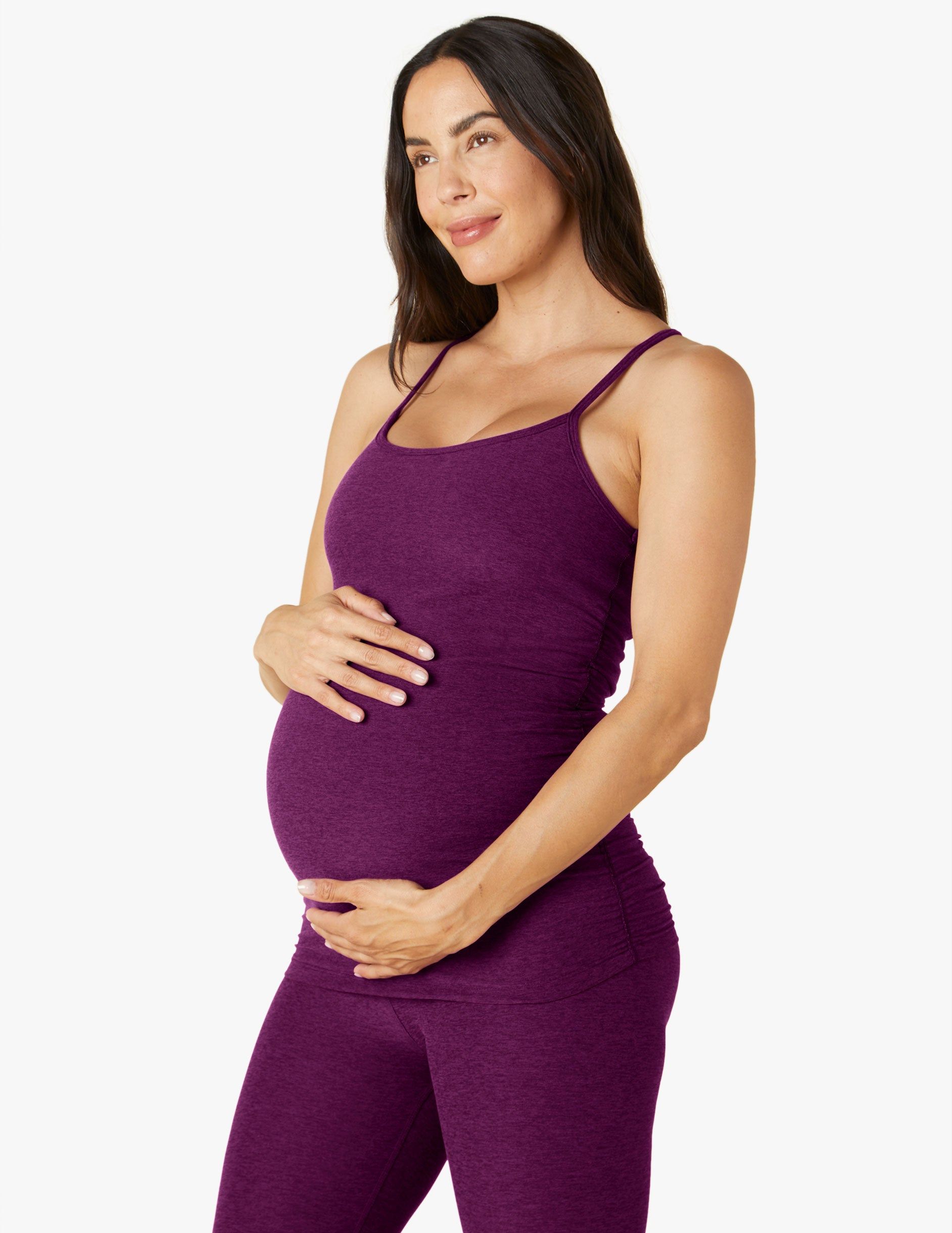 Spacedye Keep Your Cool Maternity Slim Racerback Tank sold by Beyond Yoga