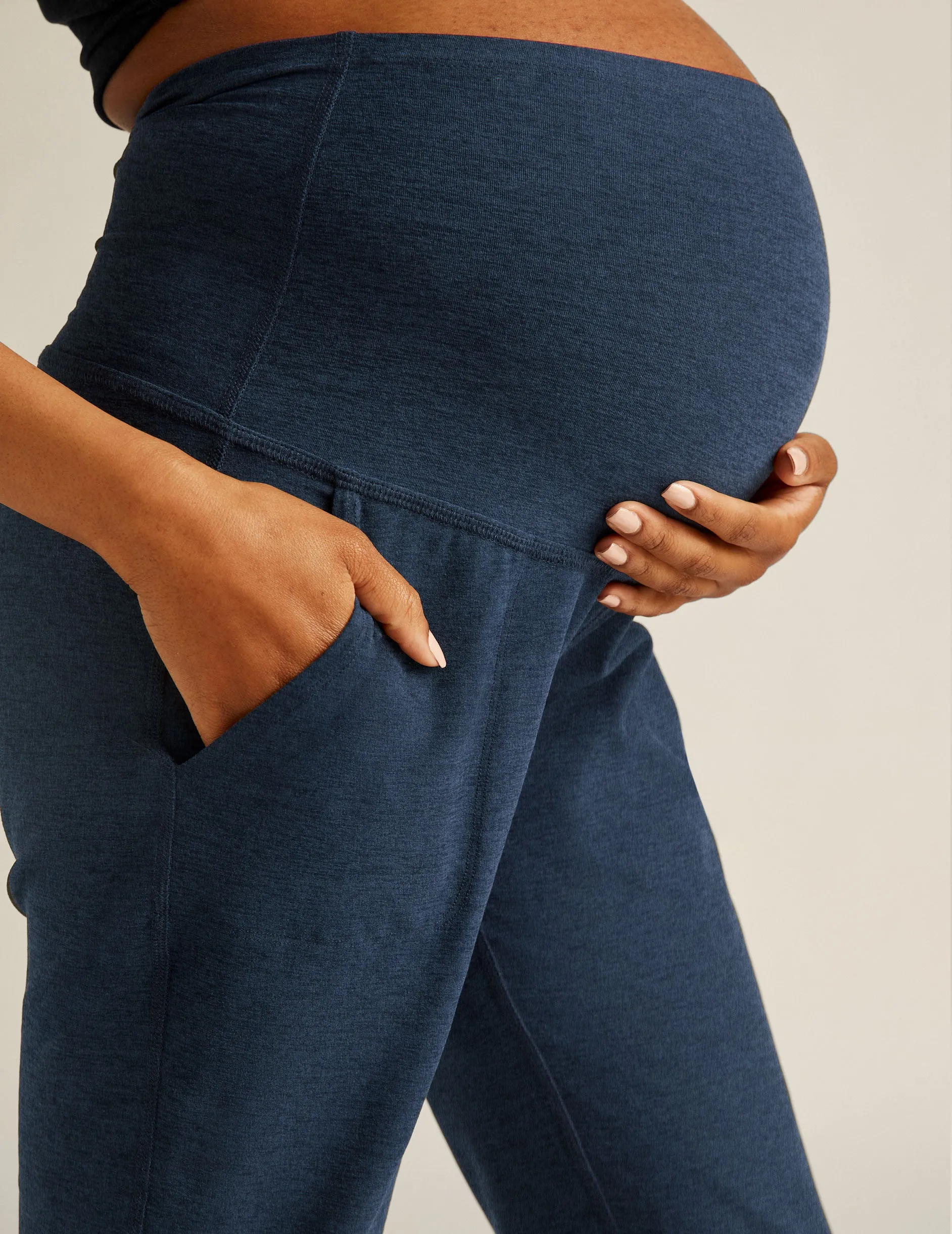 Spacedye™ Beyond the Bump Maternity Midi Jogger sold by Beyond Yoga product image thumbnail 4