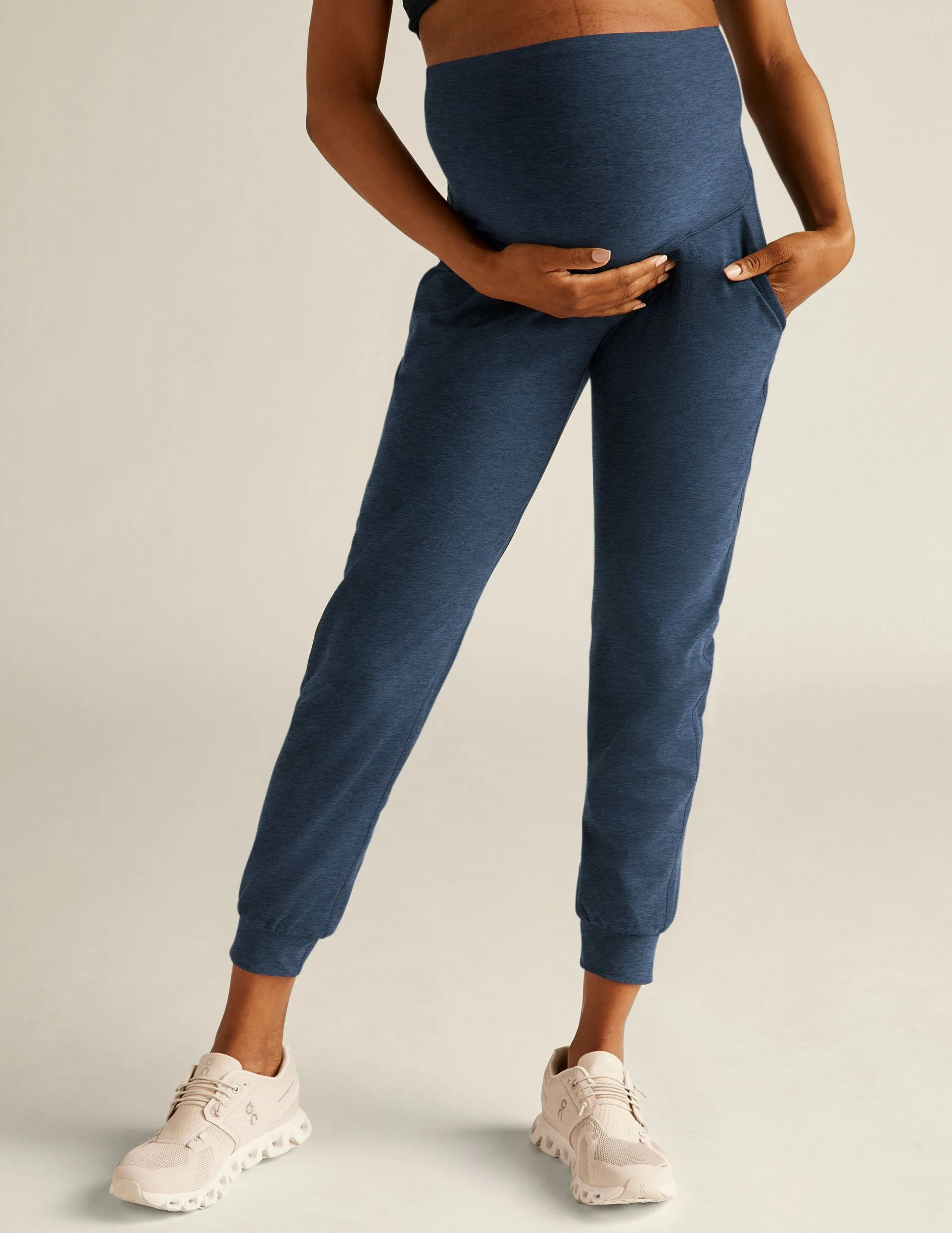 Spacedye™ Beyond the Bump Maternity Midi Jogger sold by Beyond Yoga product image thumbnail 2