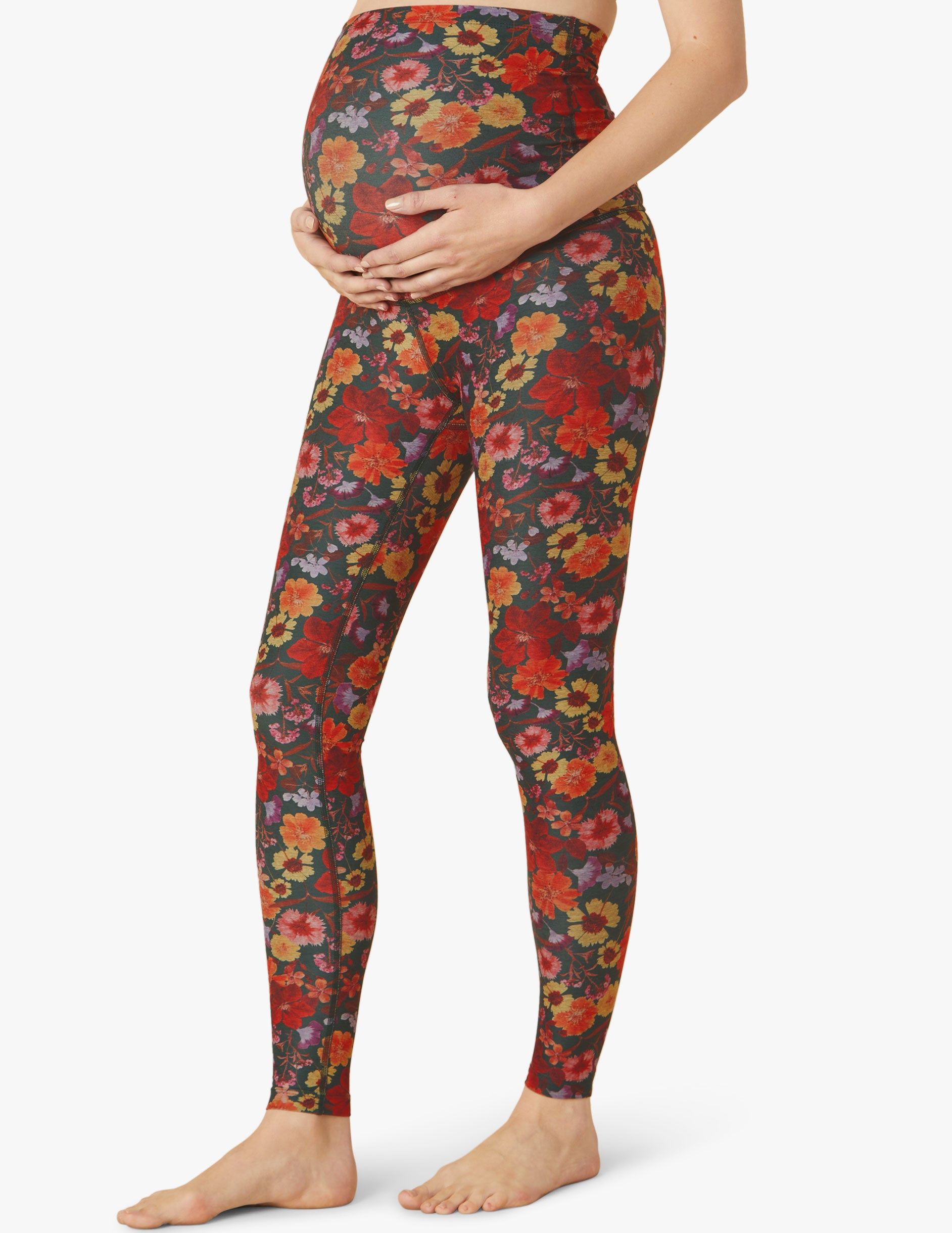 Pressed Flowers SoftMark Love The Bump Midi Maternity Legging sold by Beyond Yoga product image thumbnail 3