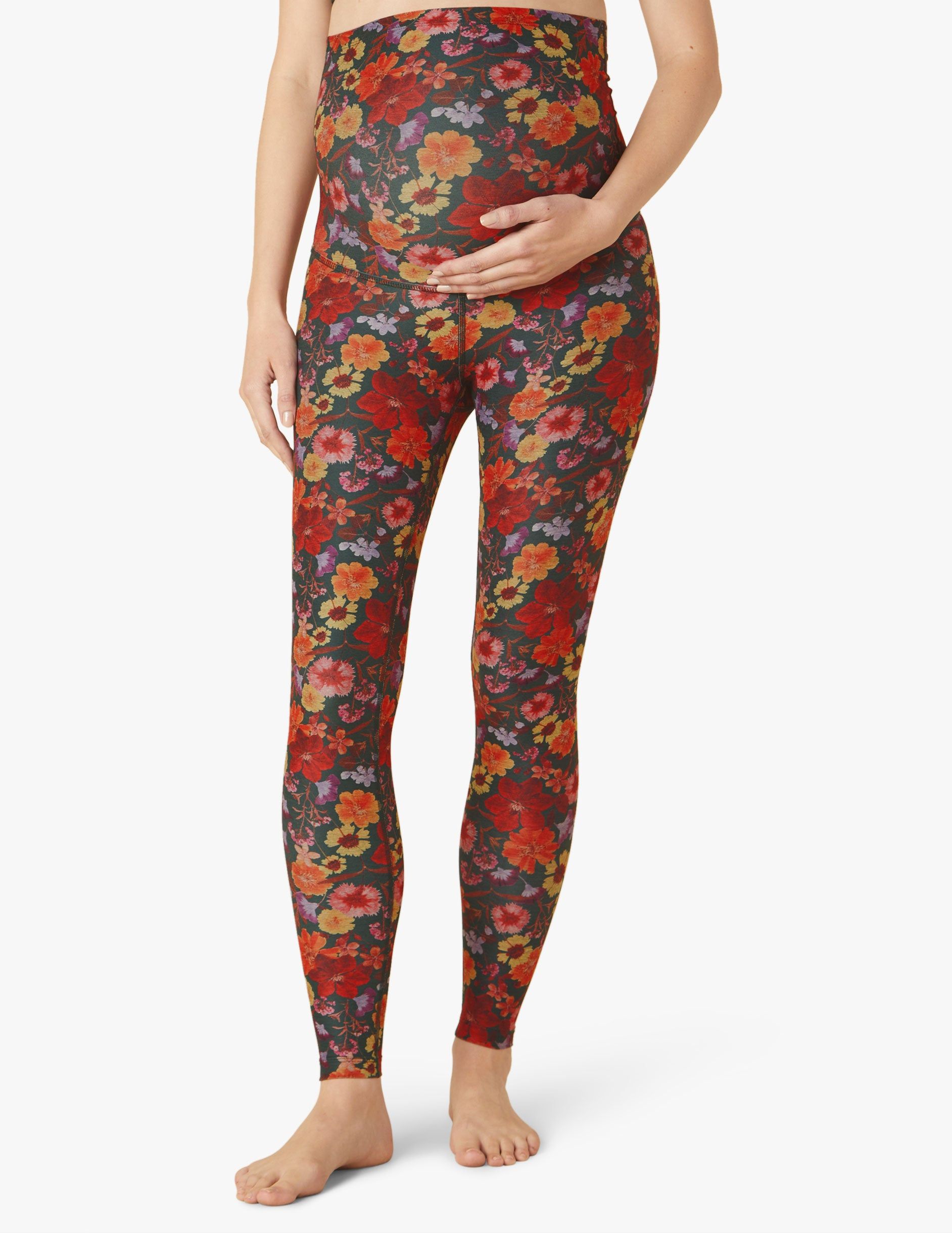 Pressed Flowers SoftMark Love The Bump Midi Maternity Legging sold by Beyond Yoga product image thumbnail 4
