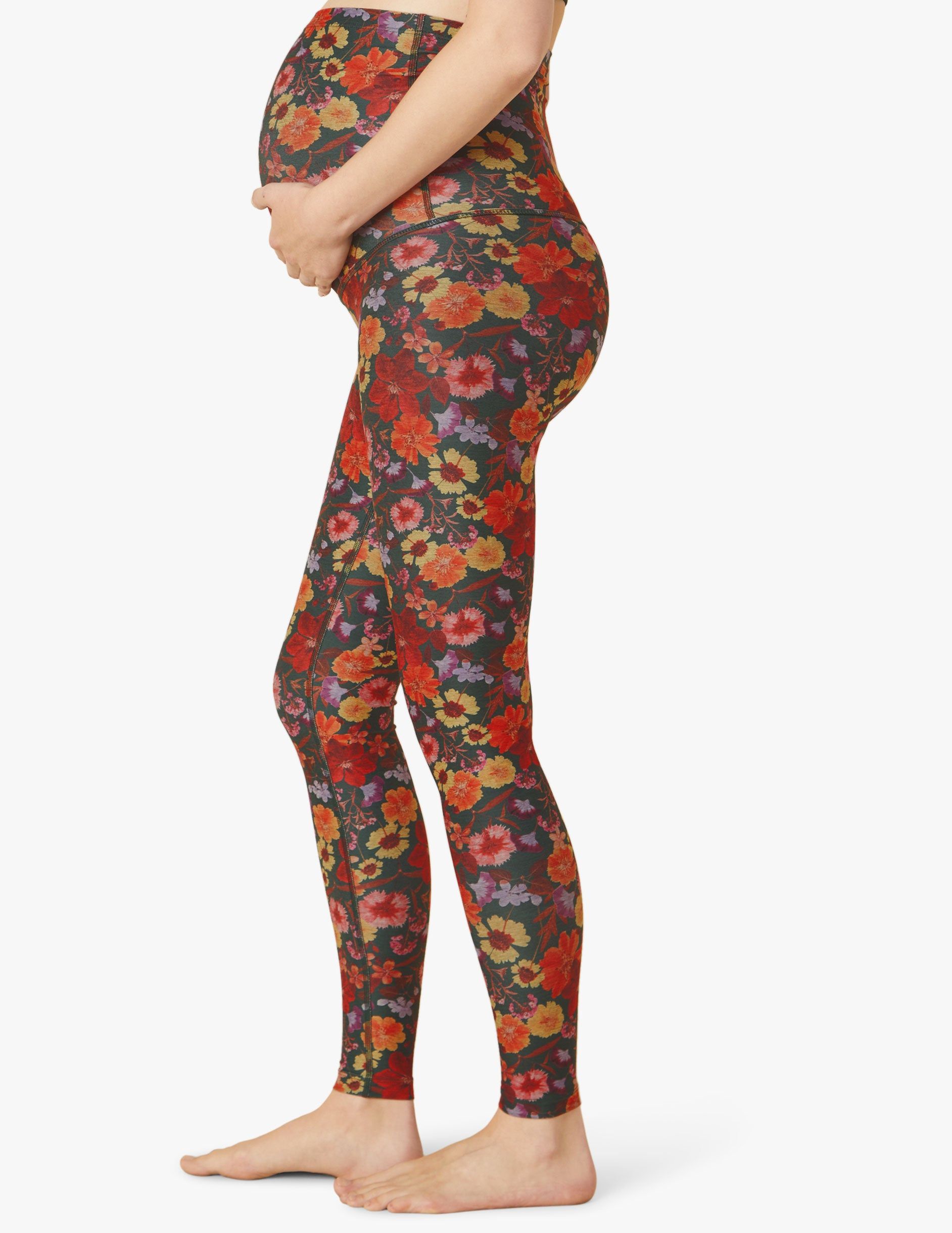 Pressed Flowers SoftMark Love The Bump Midi Maternity Legging sold by Beyond Yoga product image thumbnail 5