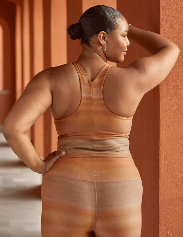 Ombre Stripe SoftMark Refocus Cropped Tank sold by Beyond Yoga