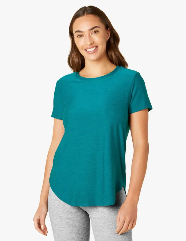 Featherweight On The Down Low Tee sold by Beyond Yoga