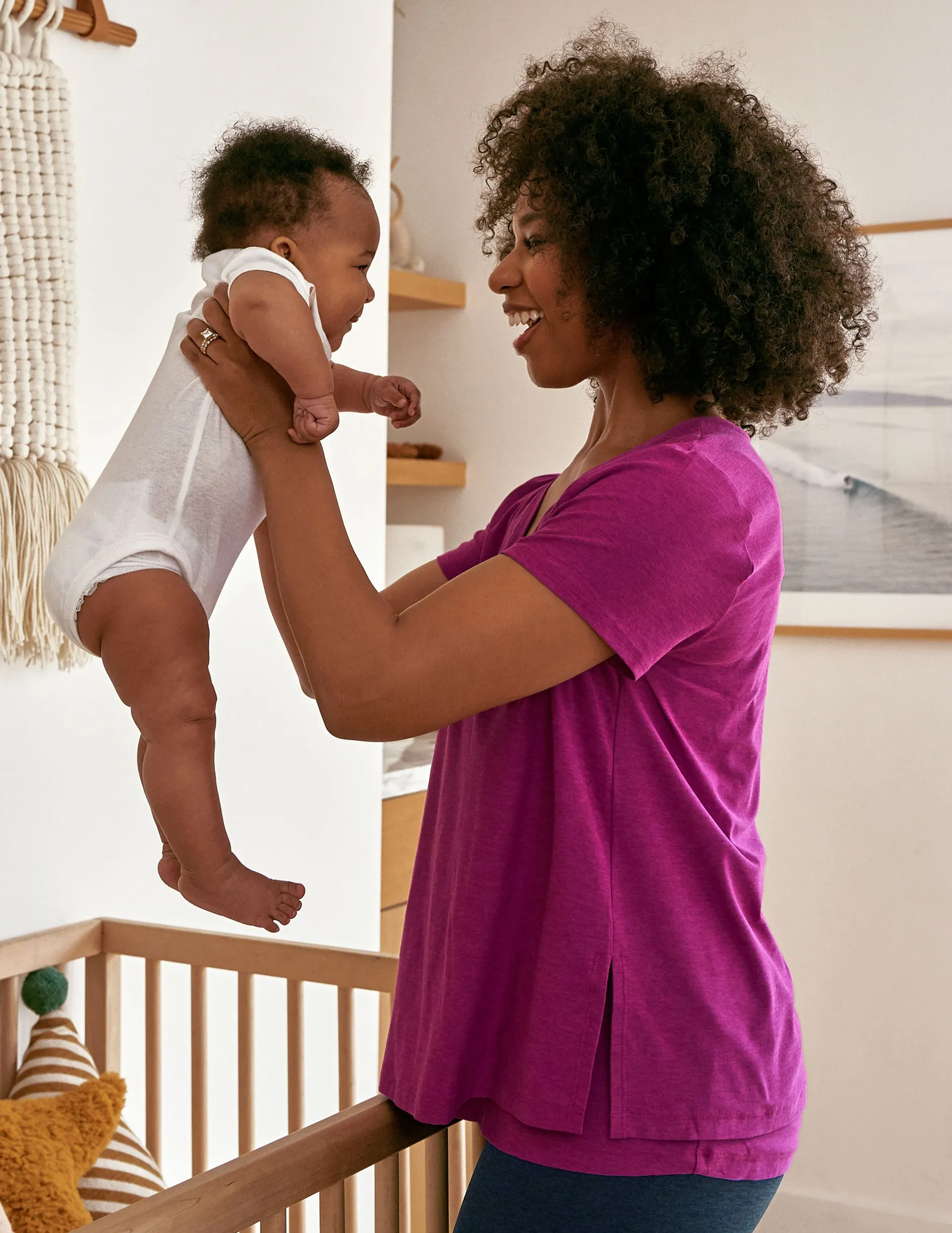 Featherweight Cozy Cover Maternity Nursing Tee sold by Beyond Yoga product image thumbnail 2