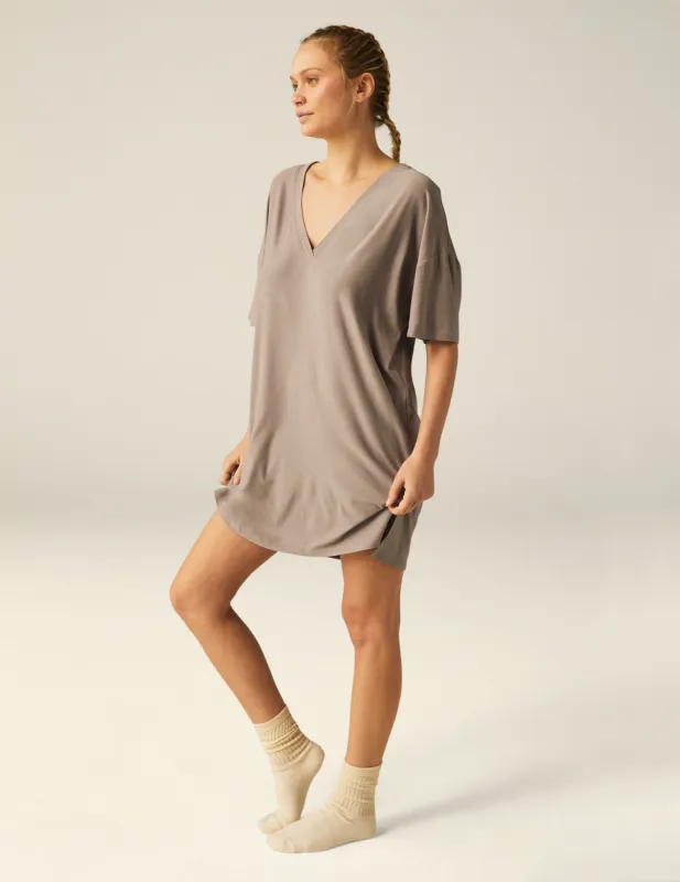 Featherweight V Rested Sleep Tee Dress sold by Beyond Yoga