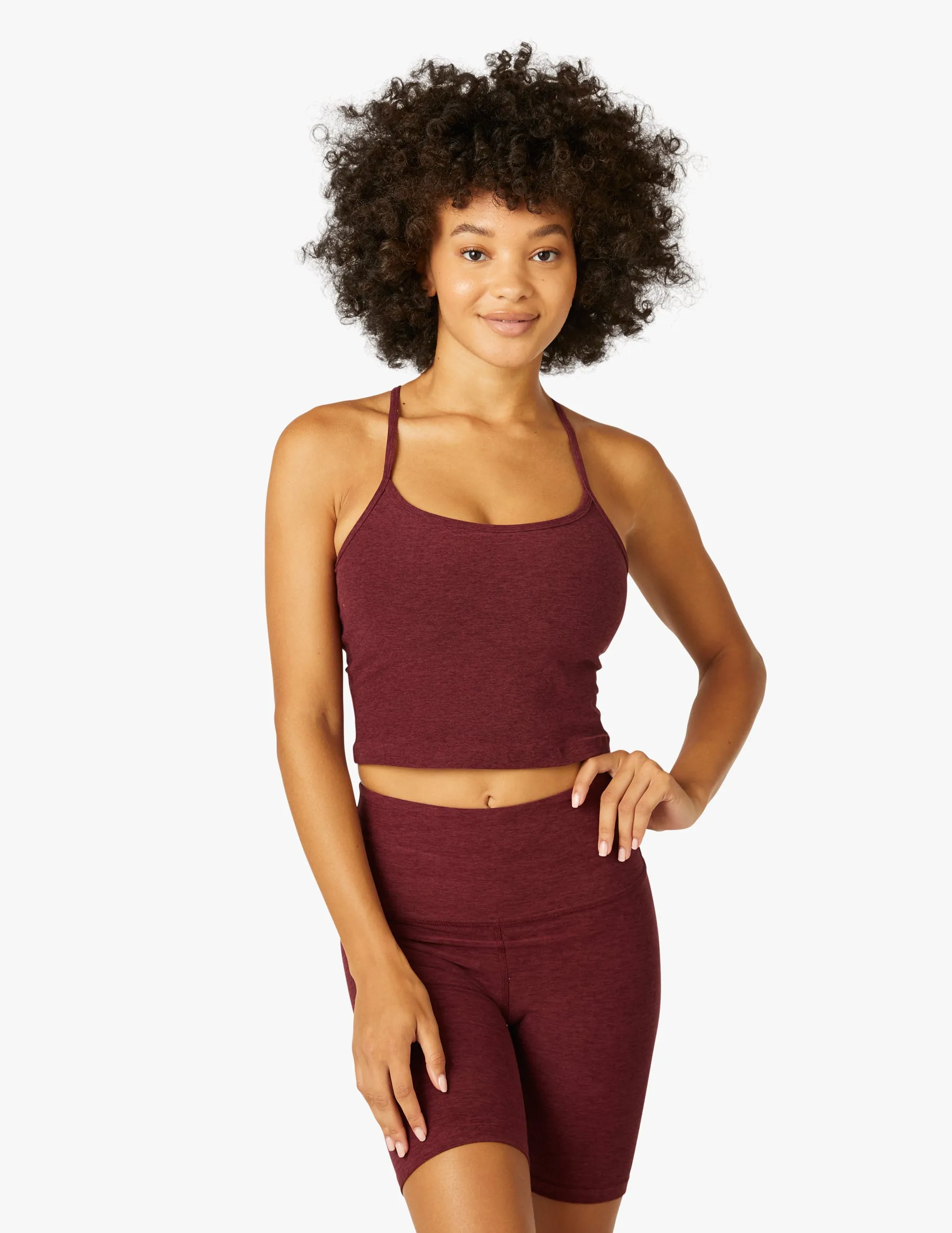Spacedye Slim Racerback Cropped Tank sold by Beyond Yoga