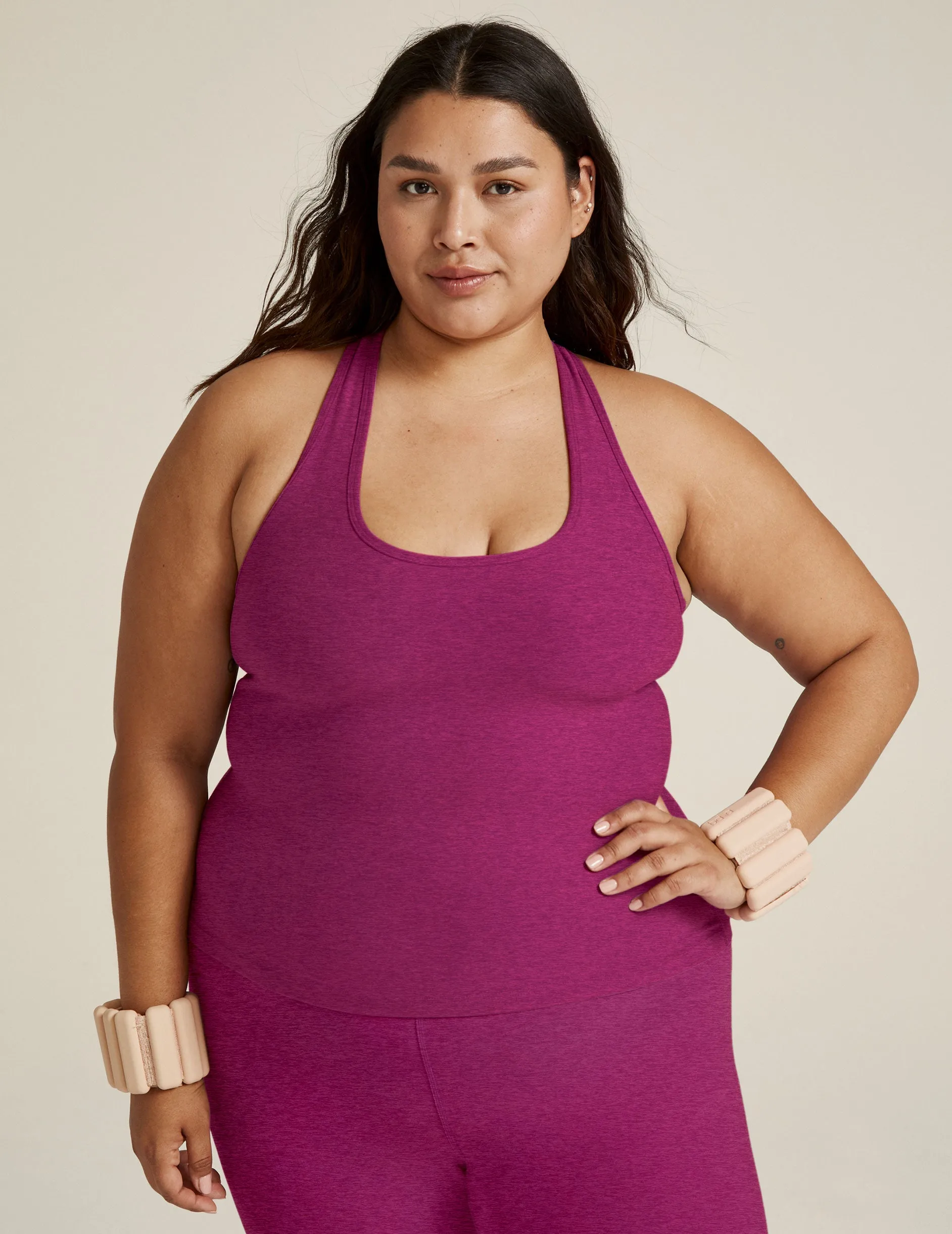 Spacedye Step Up Racerback Tank sold by Beyond Yoga