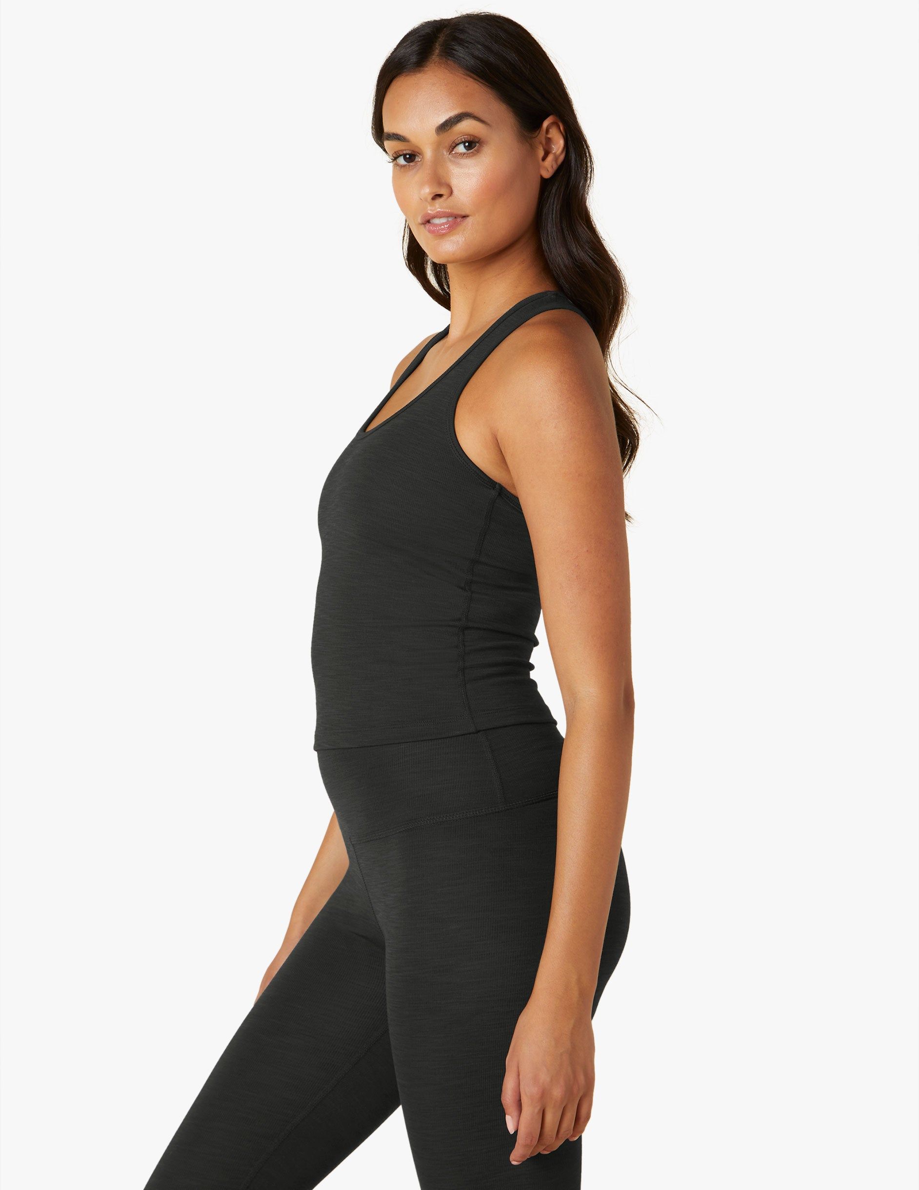 Heather Rib Racerback Flash Tank sold by Beyond Yoga product image thumbnail 3