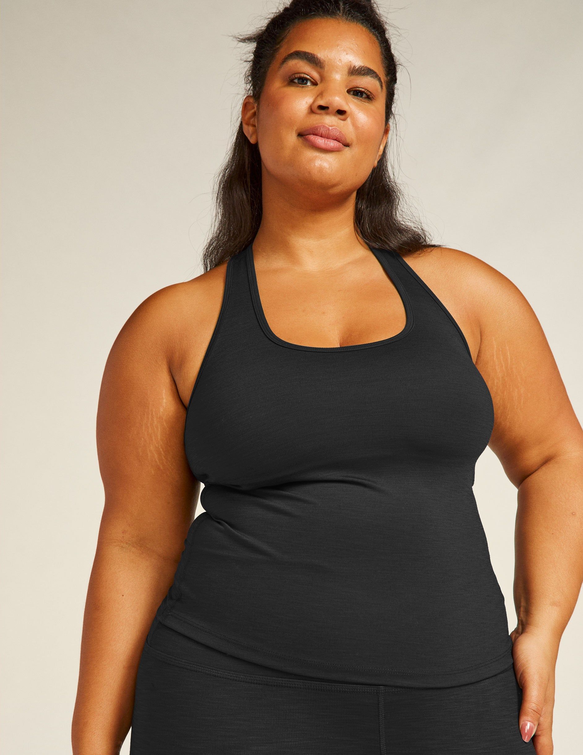 Heather Rib Racerback Flash Tank sold by Beyond Yoga product image thumbnail 5