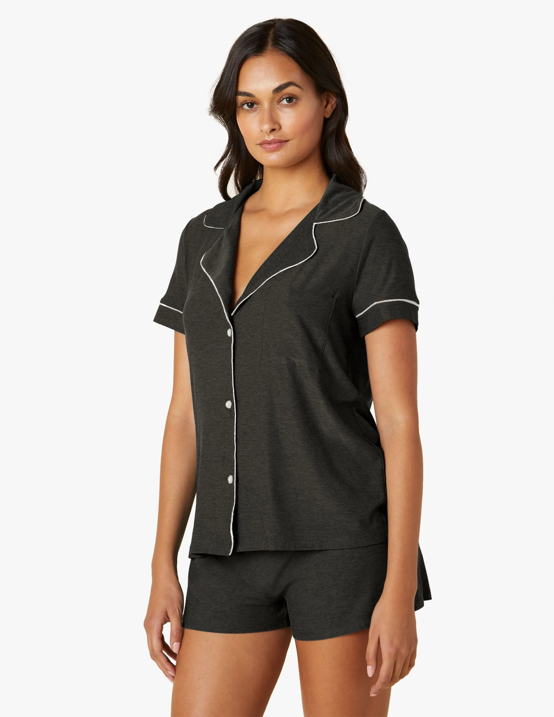 Featherweight Wind Down Short Sleeve Sleep Shirt sold by Beyond Yoga product image thumbnail 2