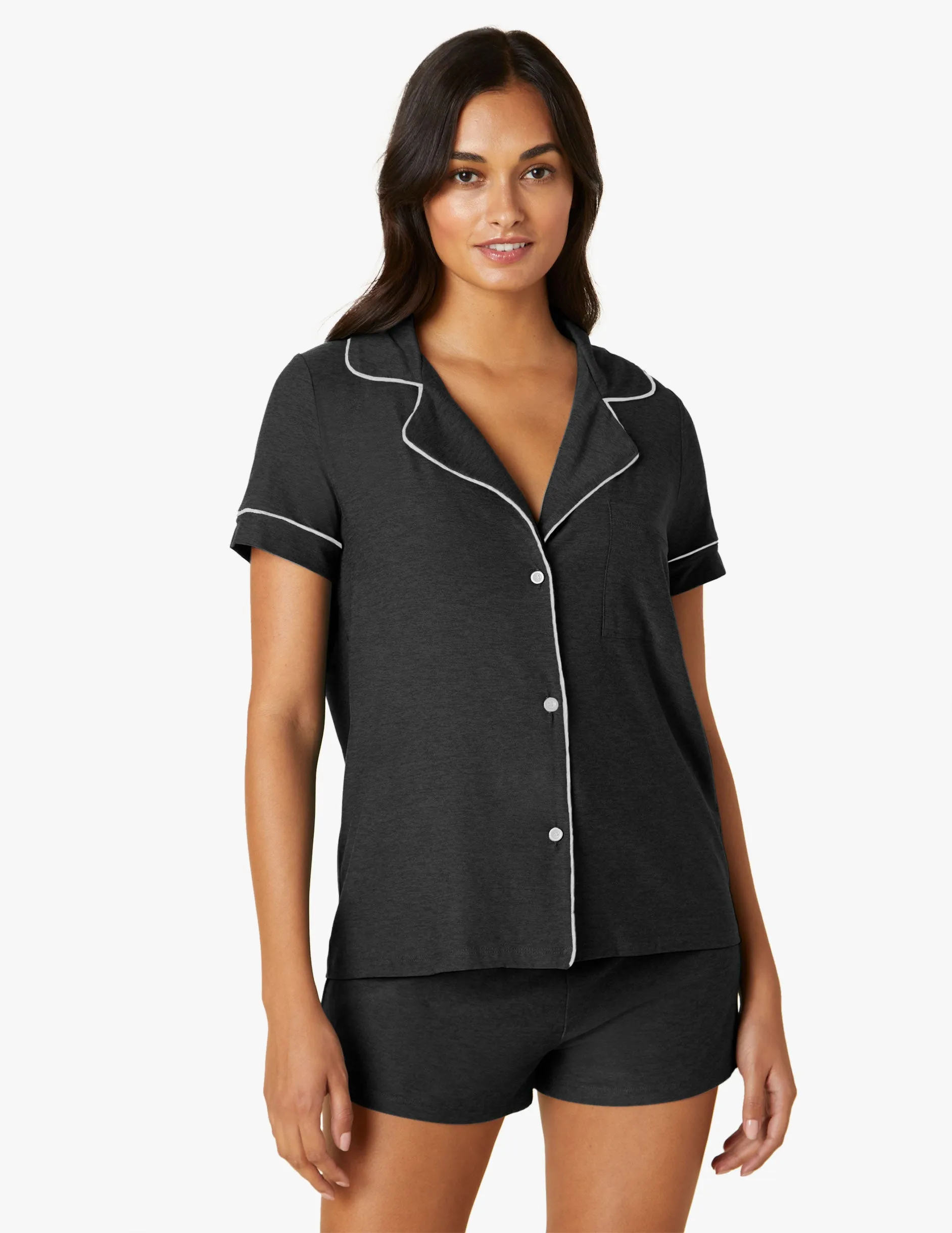 Featherweight Wind Down Short Sleeve Sleep Shirt sold by Beyond Yoga