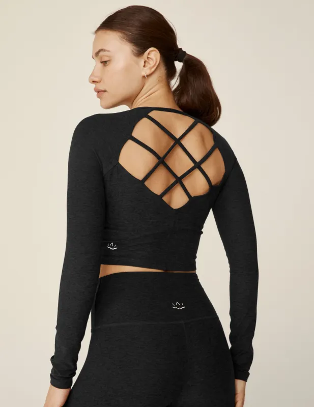 Spacedye Enlighten Cropped Pullover sold by Beyond Yoga