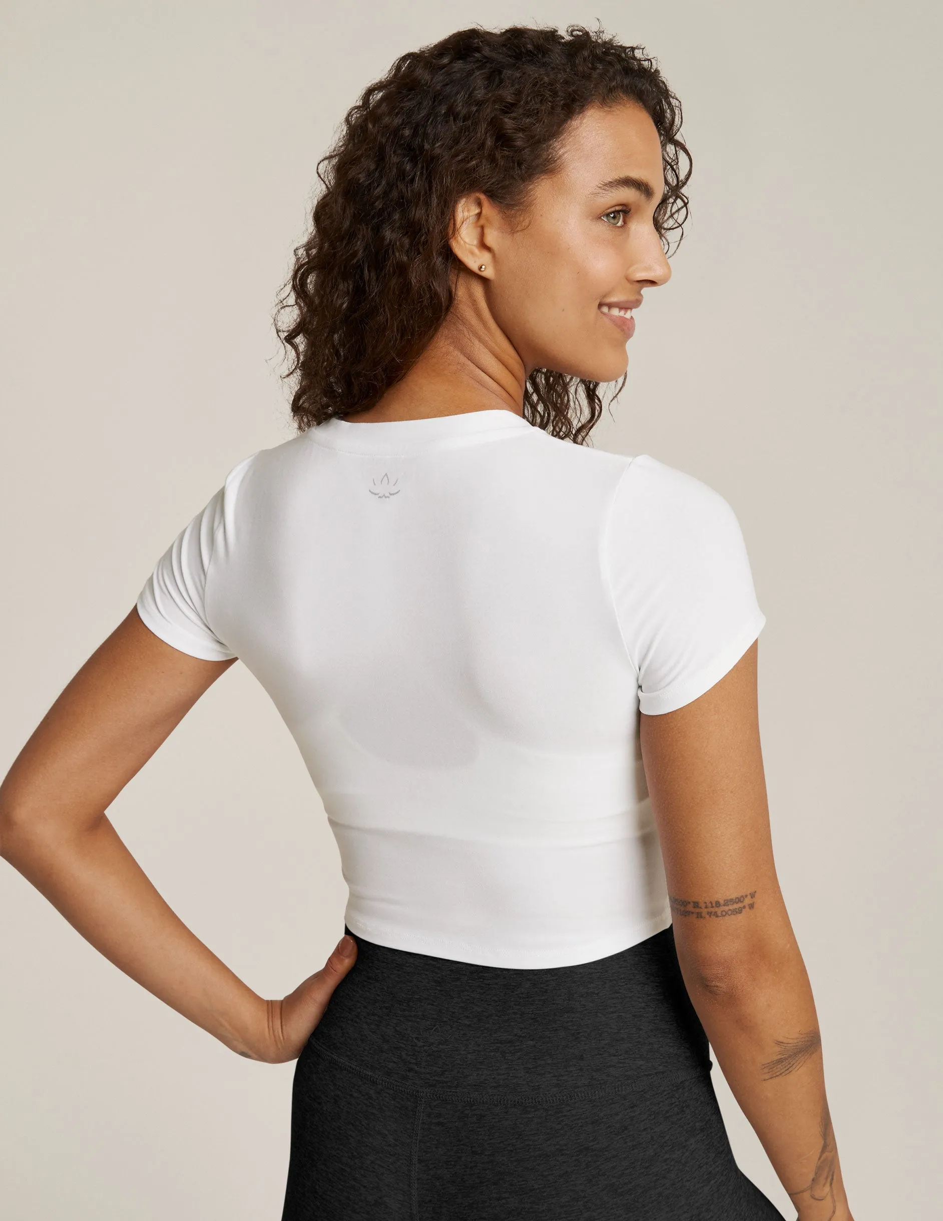 Featherweight Under Over Cropped Tee sold by Beyond Yoga product image thumbnail 2