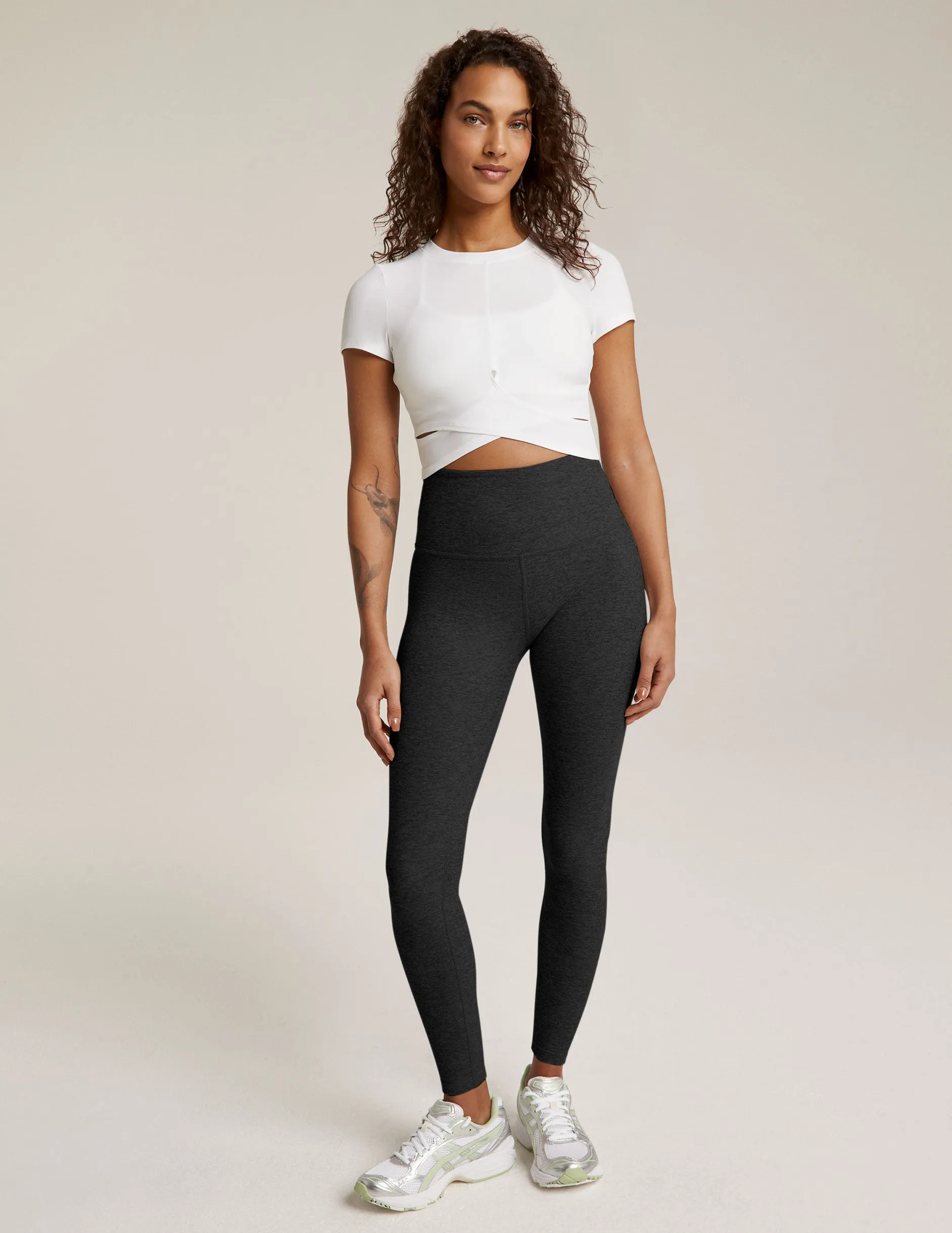 Featherweight Under Over Cropped Tee sold by Beyond Yoga product image thumbnail 4