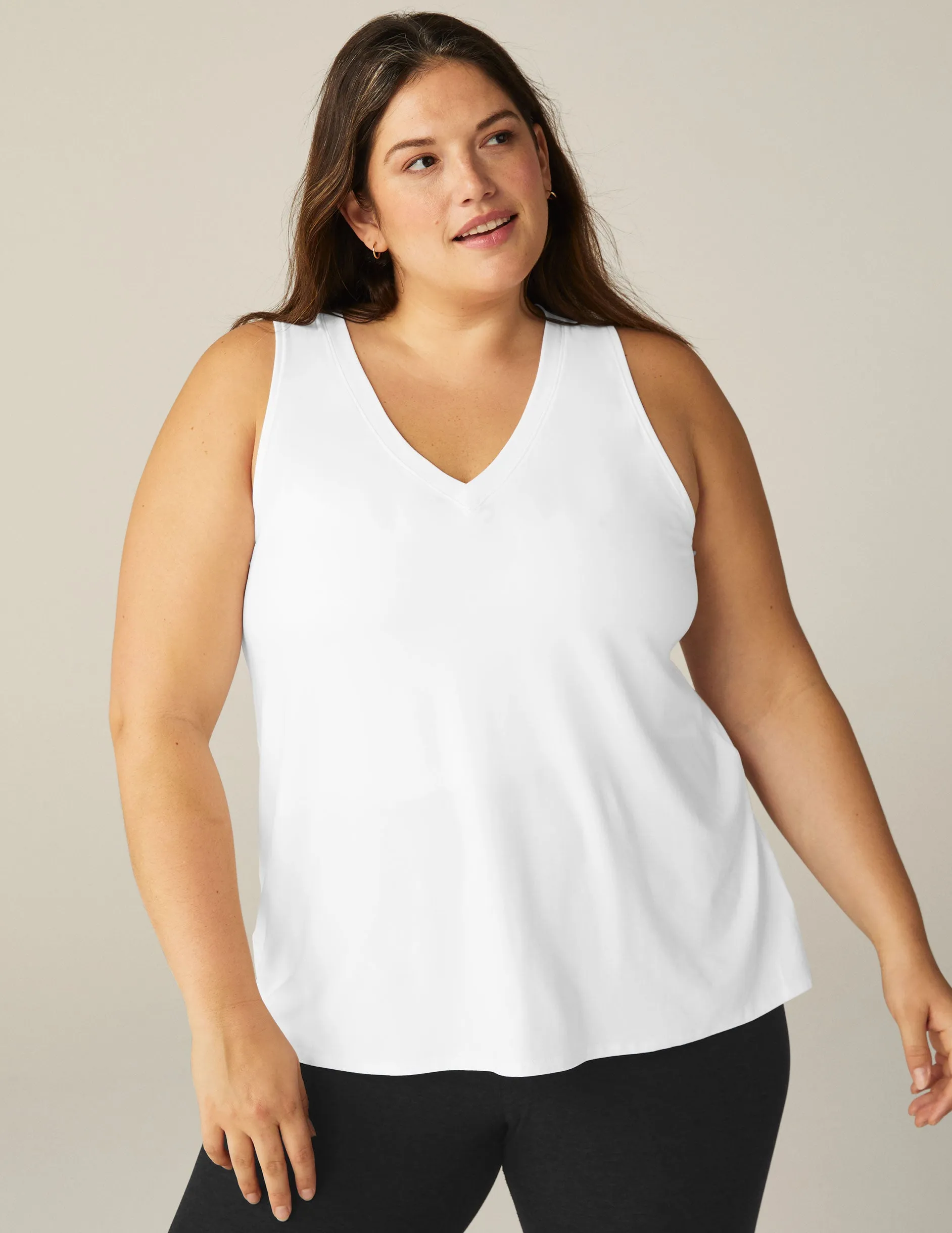Featherweight All About It Split Back Tank (1X-4X) sold by Beyond Yoga