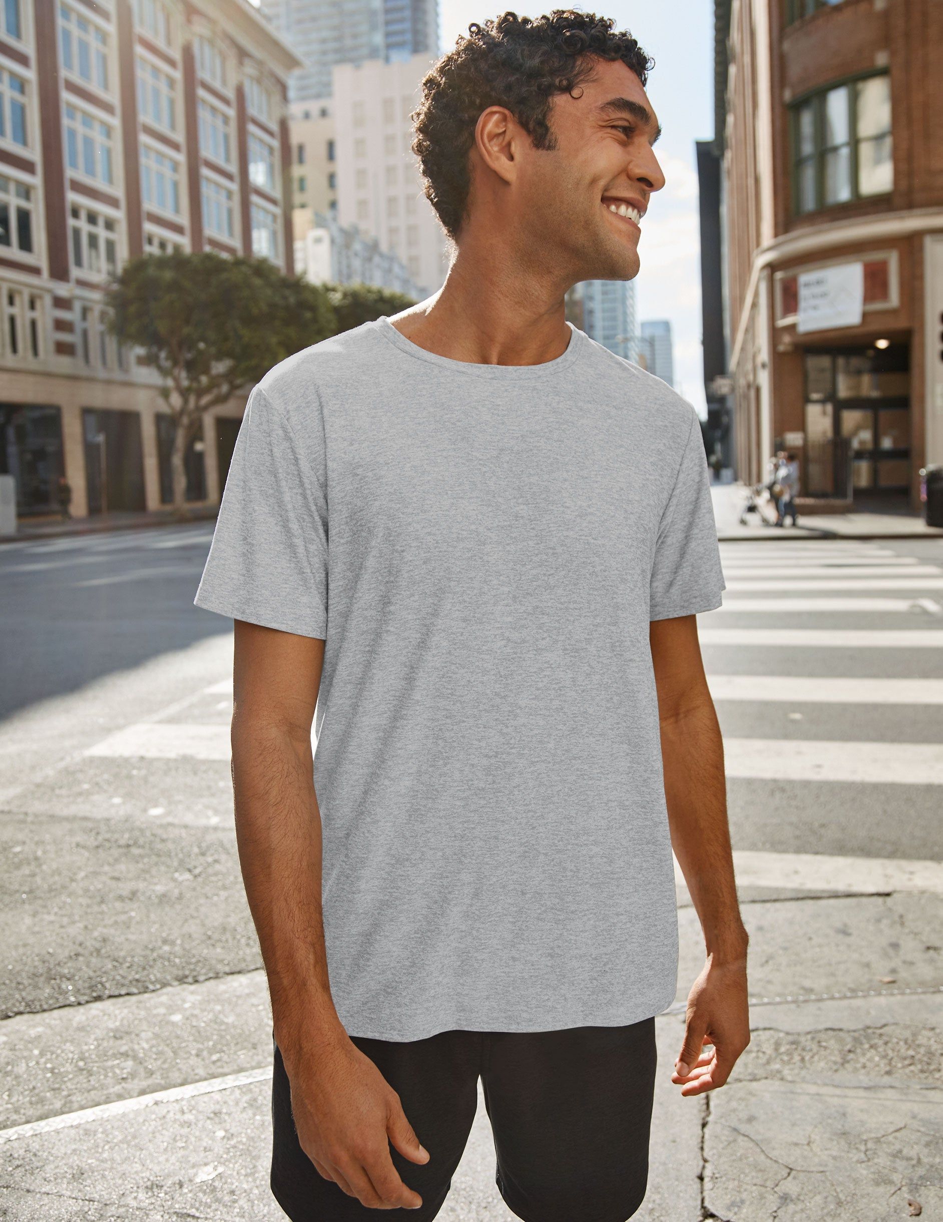 Featherweight Always Beyond Men's Crew Tee sold by Beyond Yoga