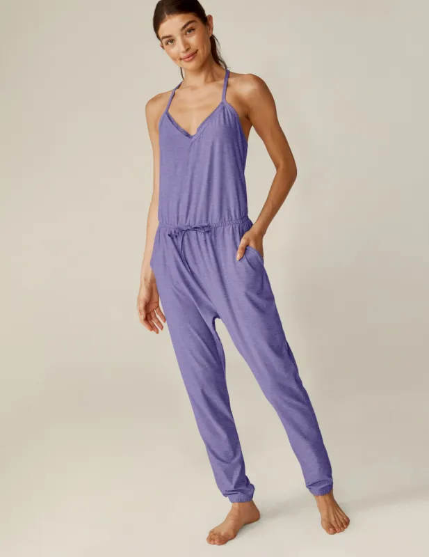 Featherweight Dream Lace Racerback Jumpsuit sold by Beyond Yoga
