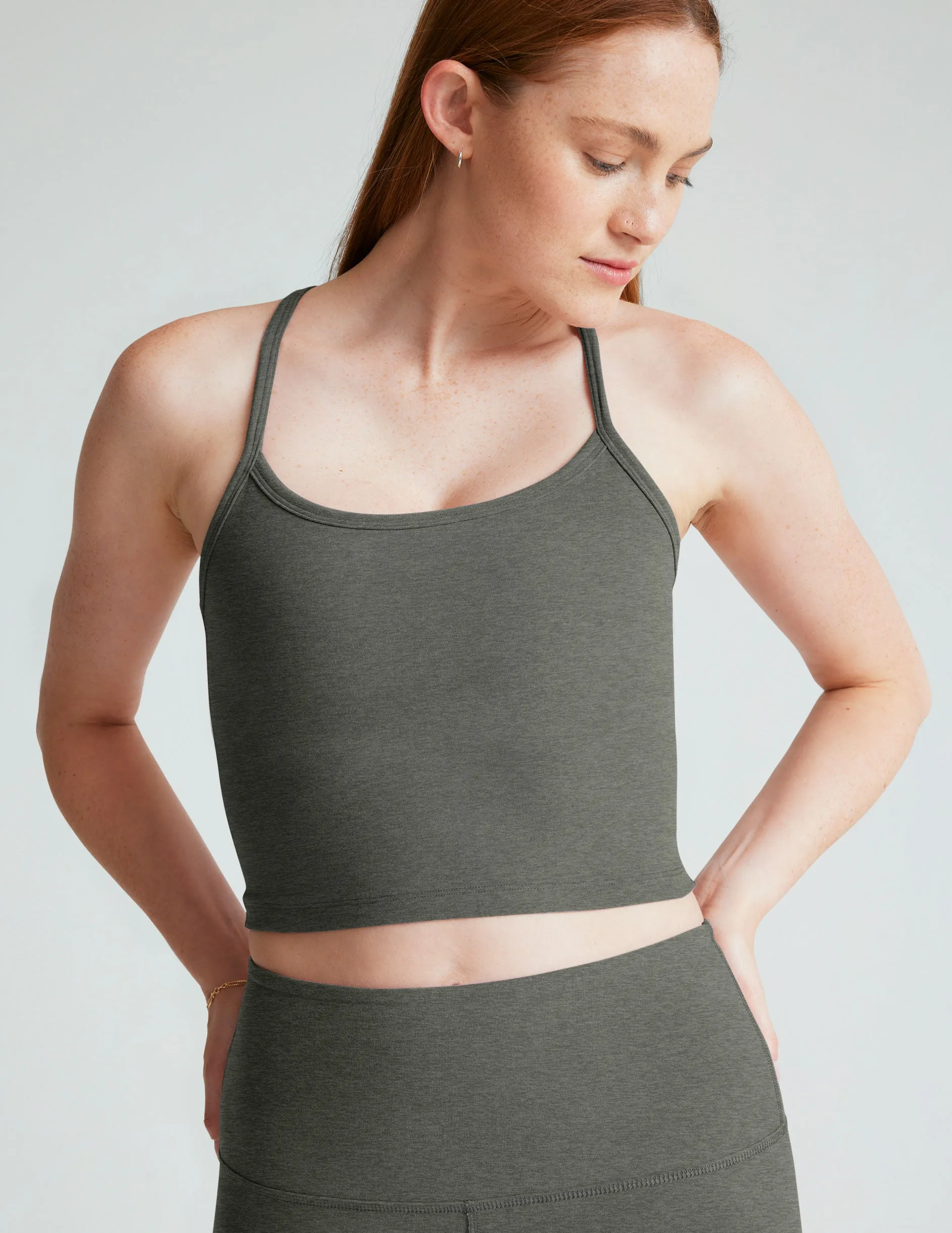 Spacedye Slim Racerback Cropped Tank sold by Beyond Yoga