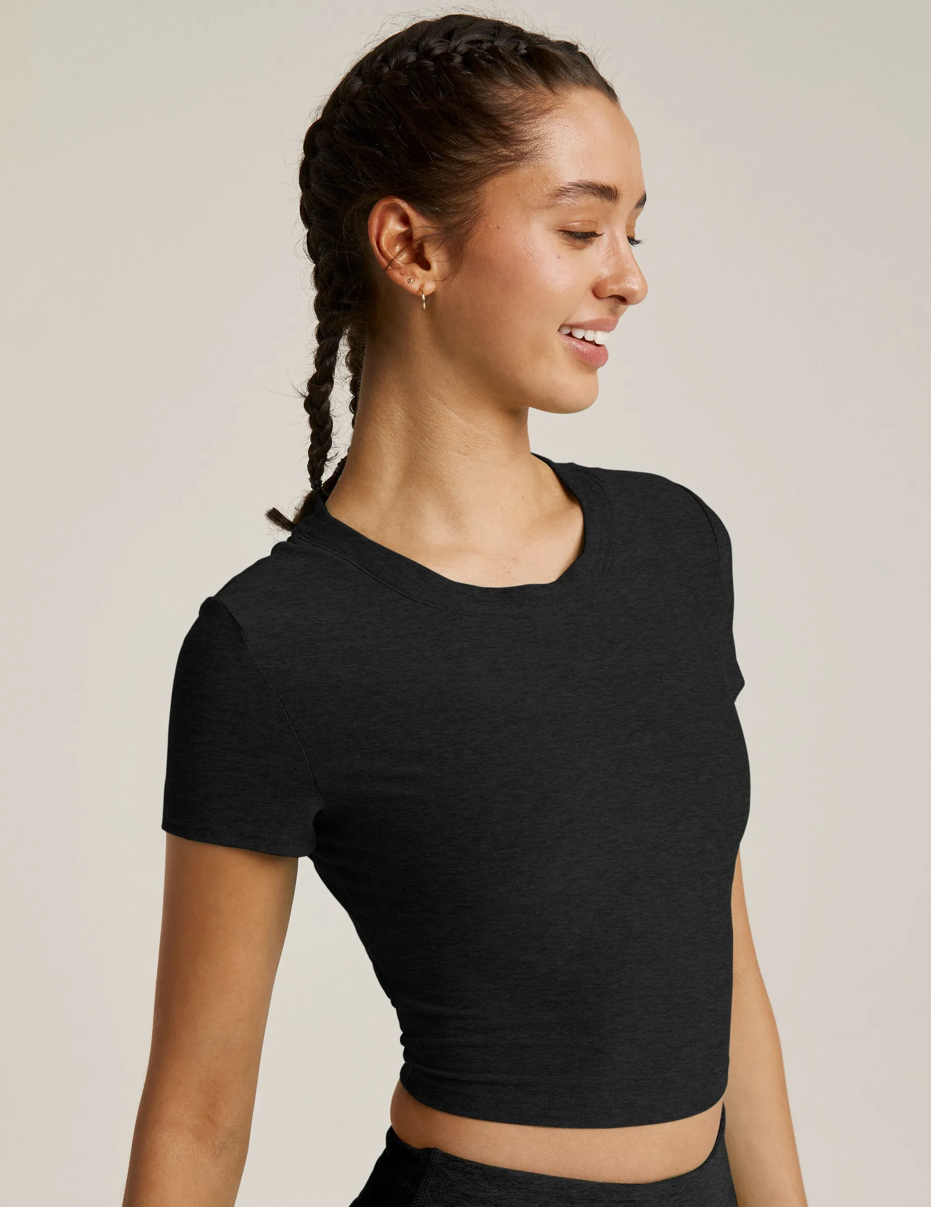 Featherweight Perspective Cropped Tee sold by Beyond Yoga product image thumbnail 3