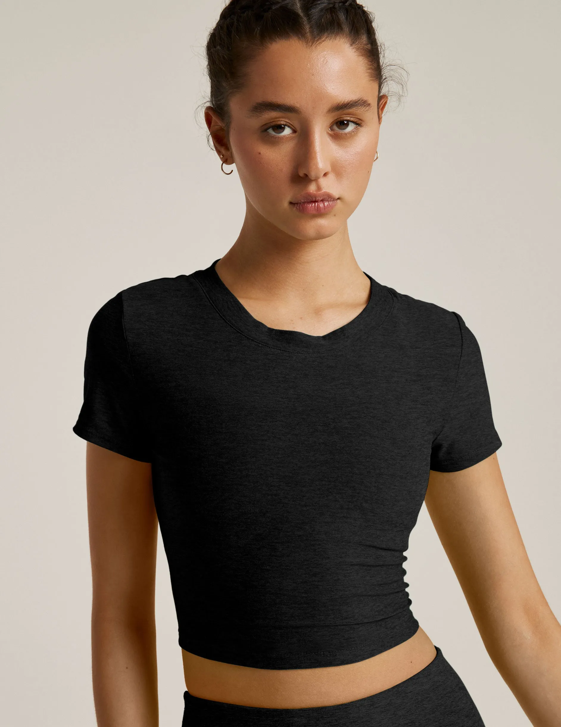 Featherweight Perspective Cropped Tee sold by Beyond Yoga product image thumbnail 2