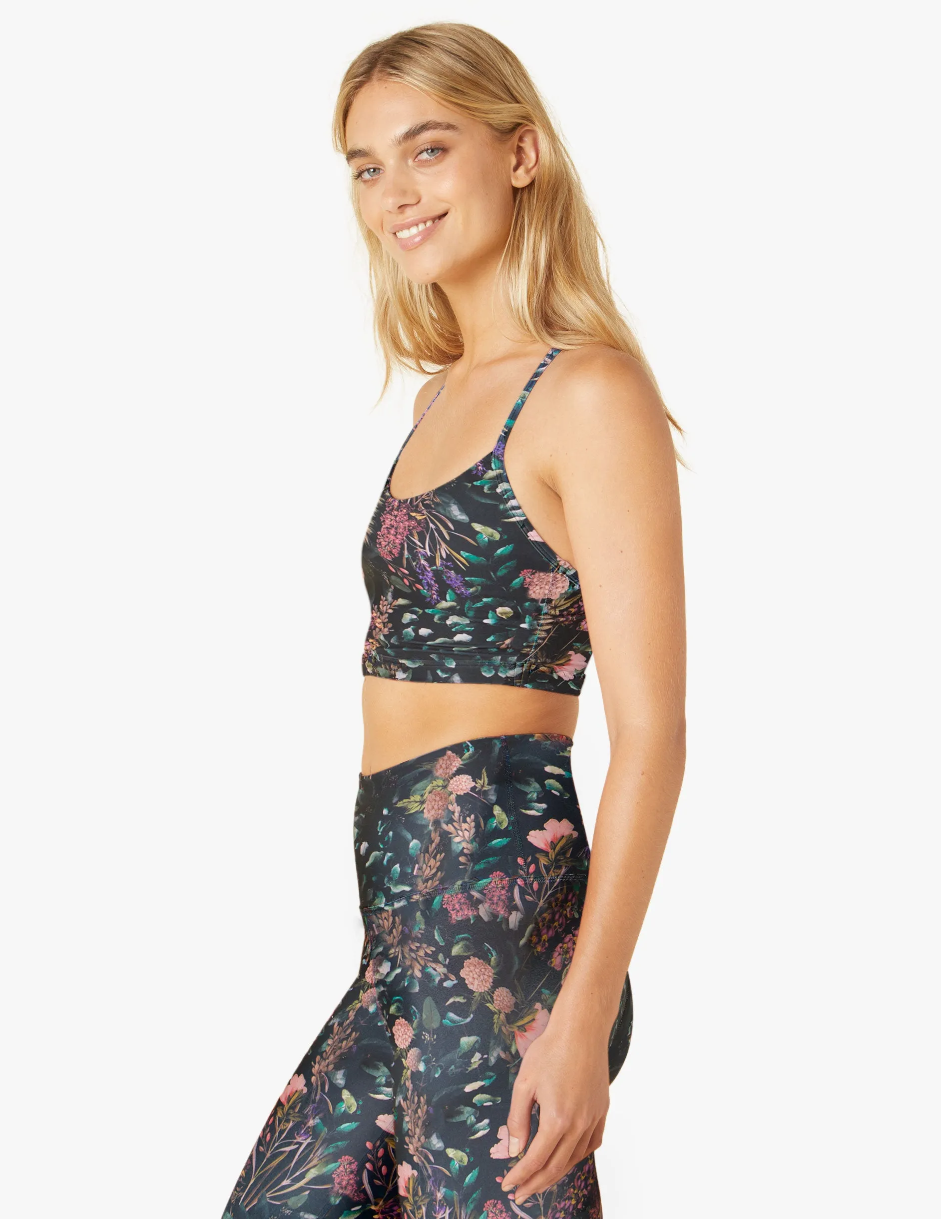 Forest Floral Endurance Light T-Back Luxe Bra sold by Beyond Yoga product image thumbnail 3