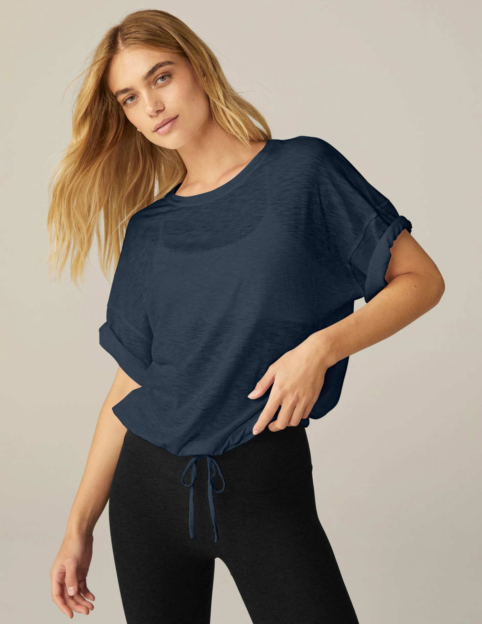 Signature Tied Up Tee sold by Beyond Yoga