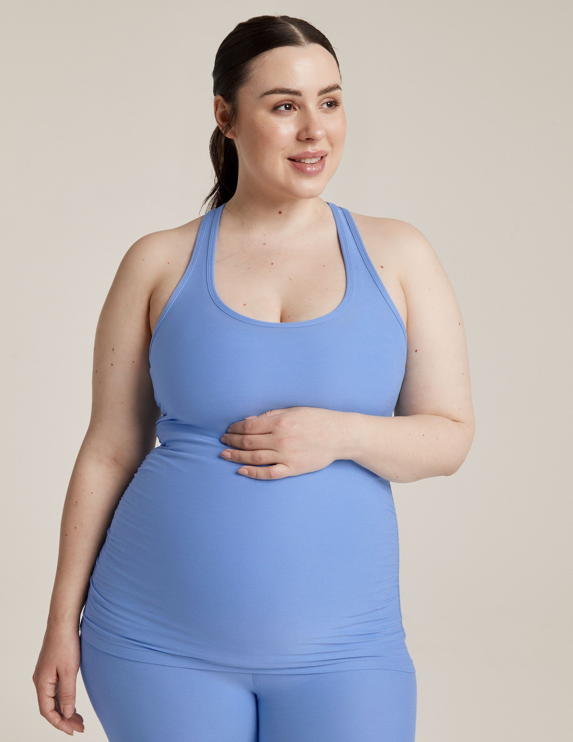 Featherweight Let It Grow Racerback Maternity Tank sold by Beyond Yoga product image thumbnail 3