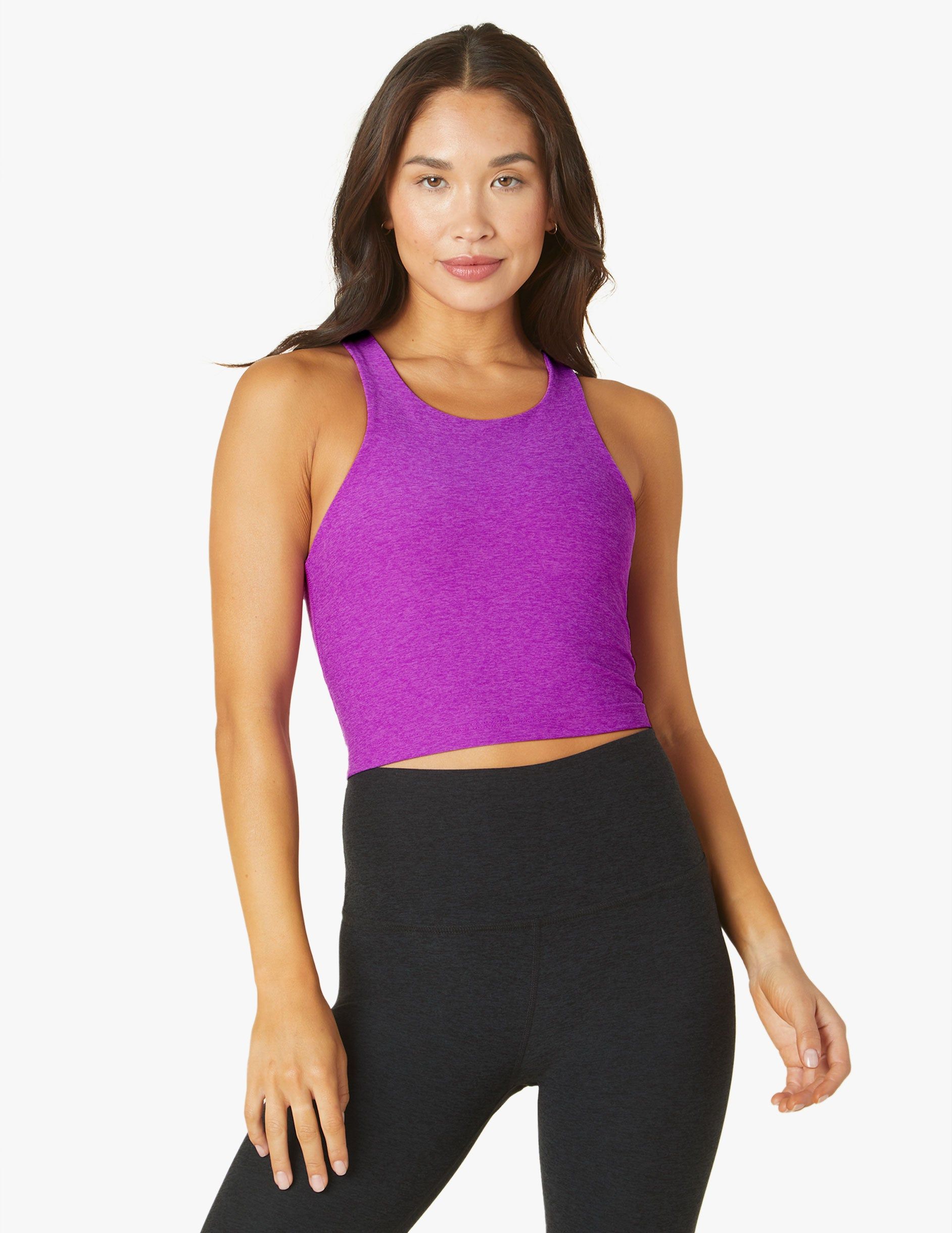 Spacedye Focus Cropped Tank sold by Beyond Yoga
