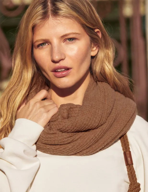 Waffle Knit Infinity Scarf sold by Beyond Yoga