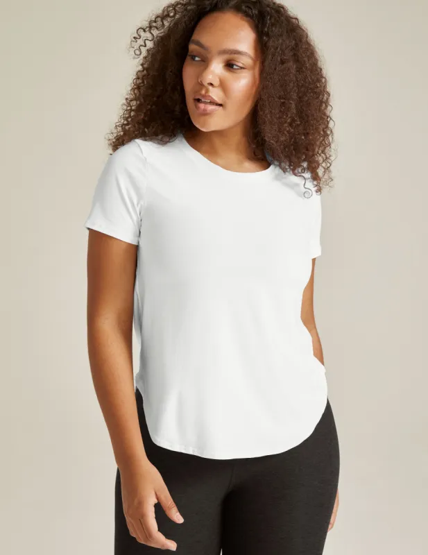 Featherweight On The Down Low Tee sold by Beyond Yoga