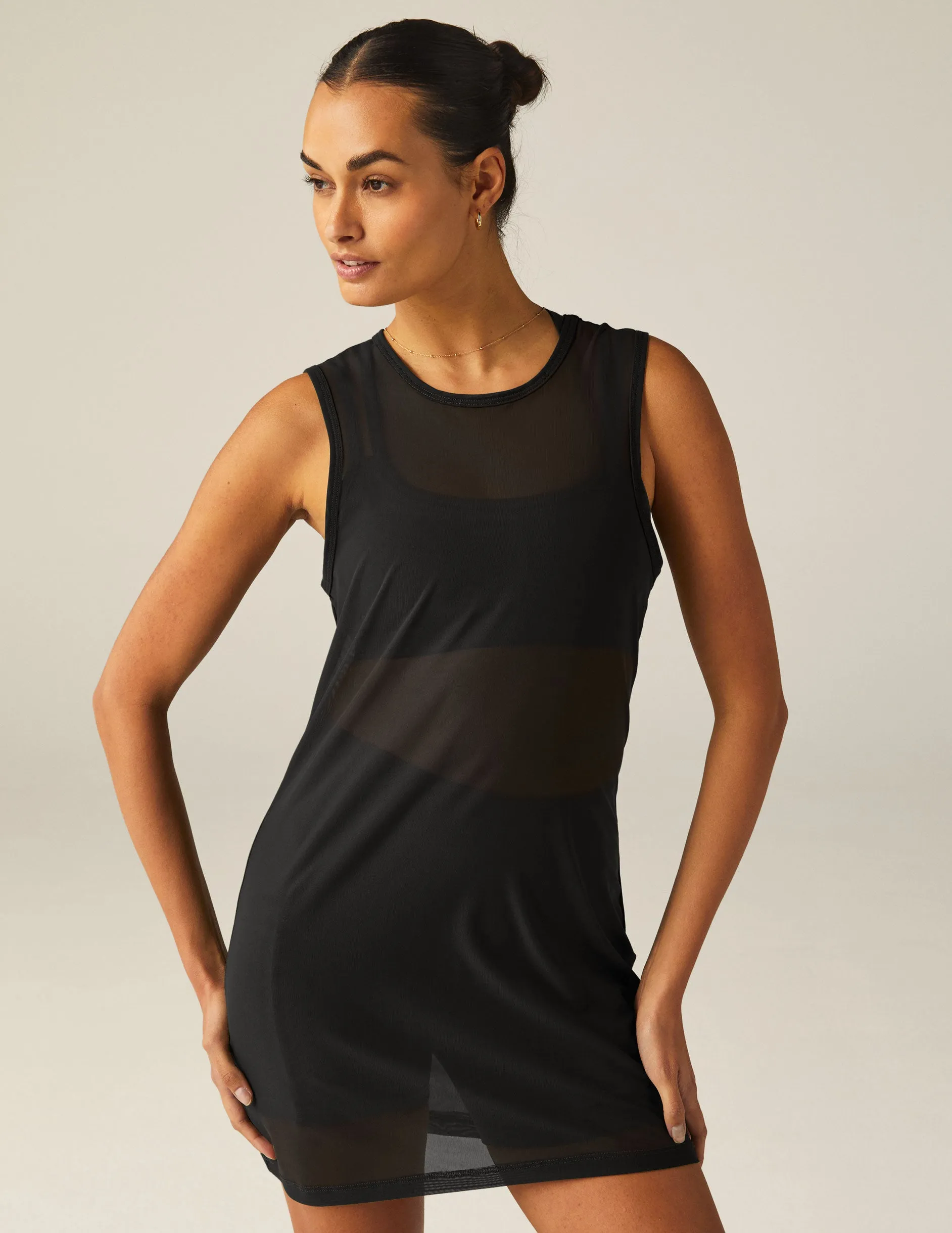 Show Off Mesh Mini Dress sold by Beyond Yoga