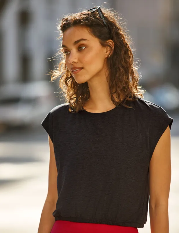 Featherweight Top Priority Cropped Tee sold by Beyond Yoga