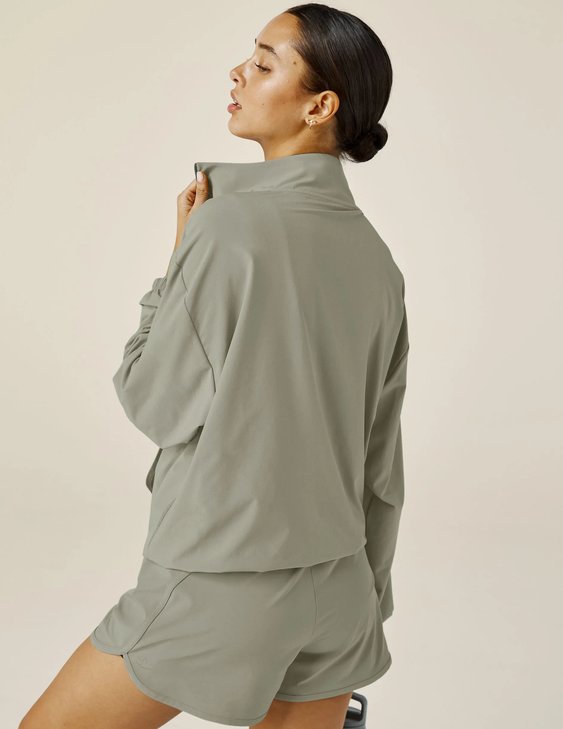 Stretch Woven In Stride Half Zip Pullover sold by Beyond Yoga product image thumbnail 3