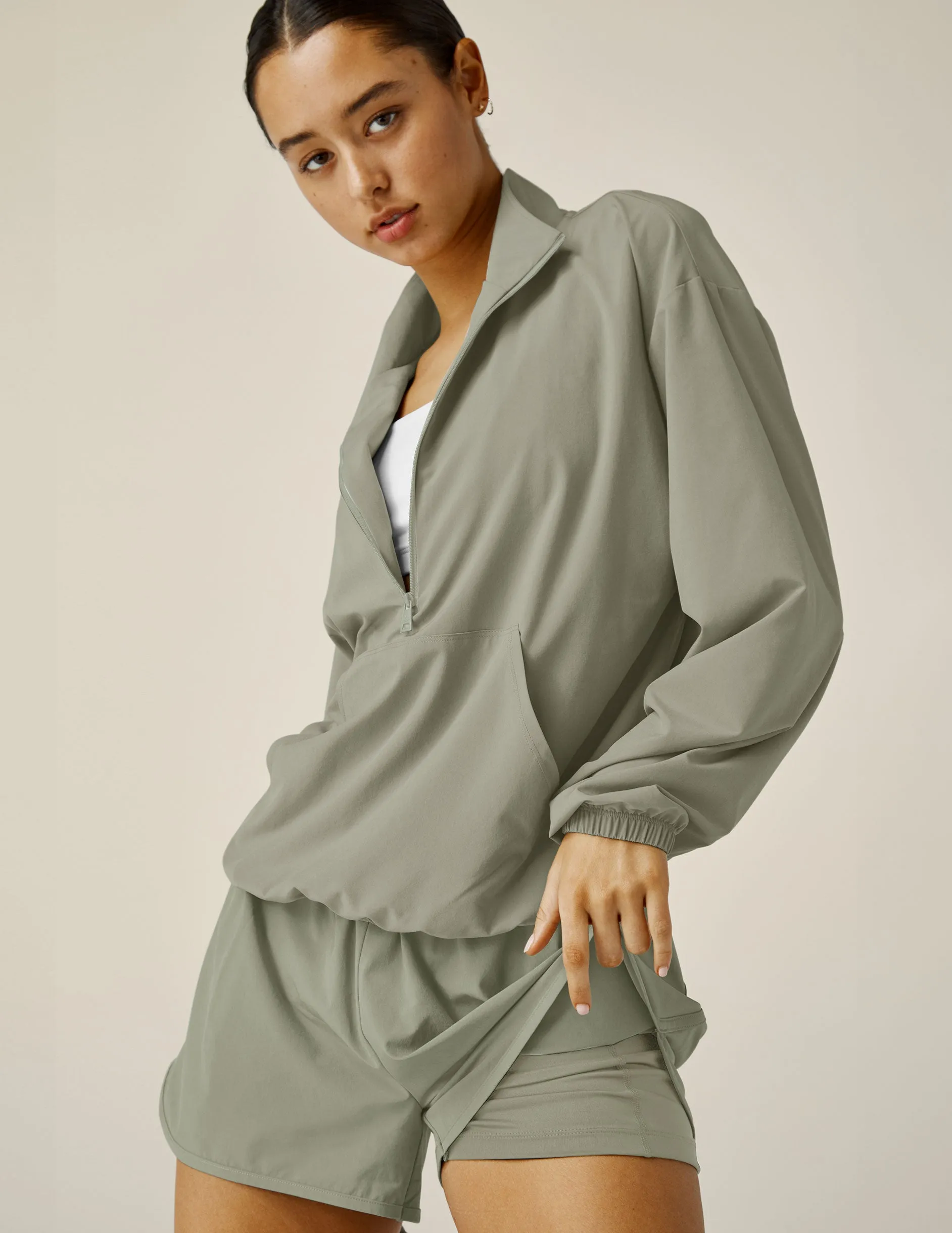 Stretch Woven In Stride Half Zip Pullover sold by Beyond Yoga product image thumbnail 5