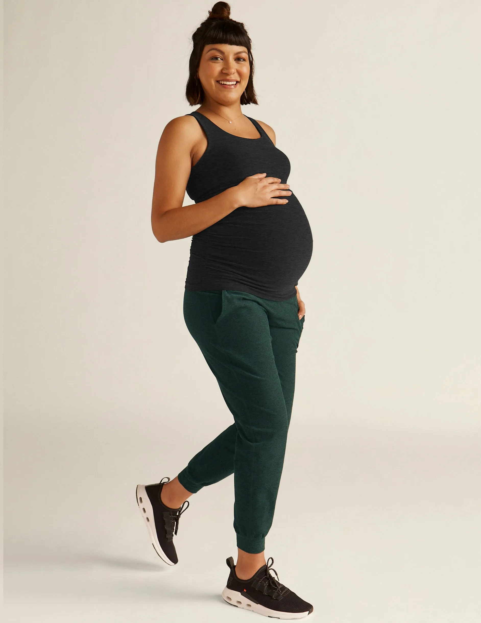 Spacedye Beyond the Bump Maternity Midi Jogger sold by Beyond Yoga product image thumbnail 5