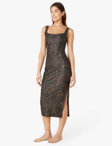 Chai Tortoise SoftMark Icon Midi Dress sold by Beyond Yoga