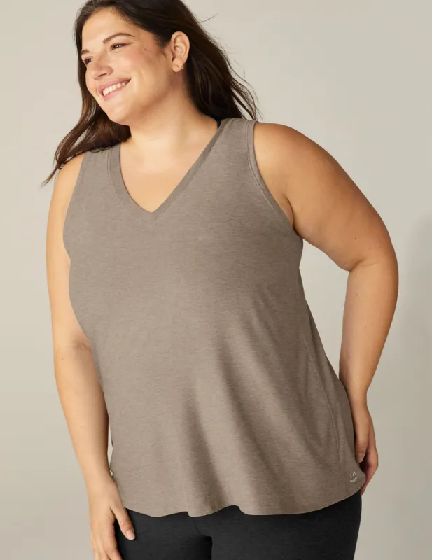 Featherweight All About It Split Back Tank sold by Beyond Yoga