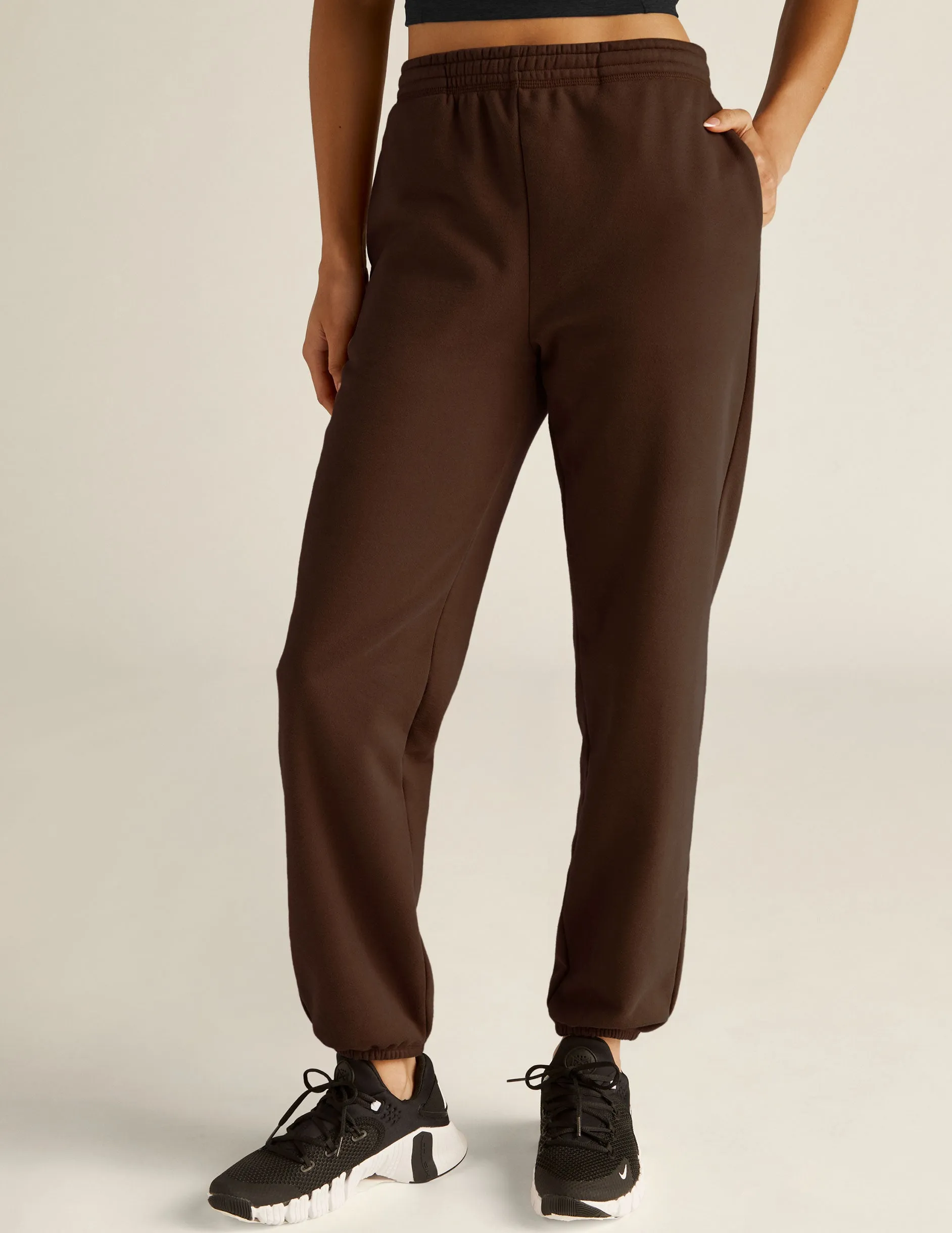 On the Go Fleece Jogger sold by Beyond Yoga