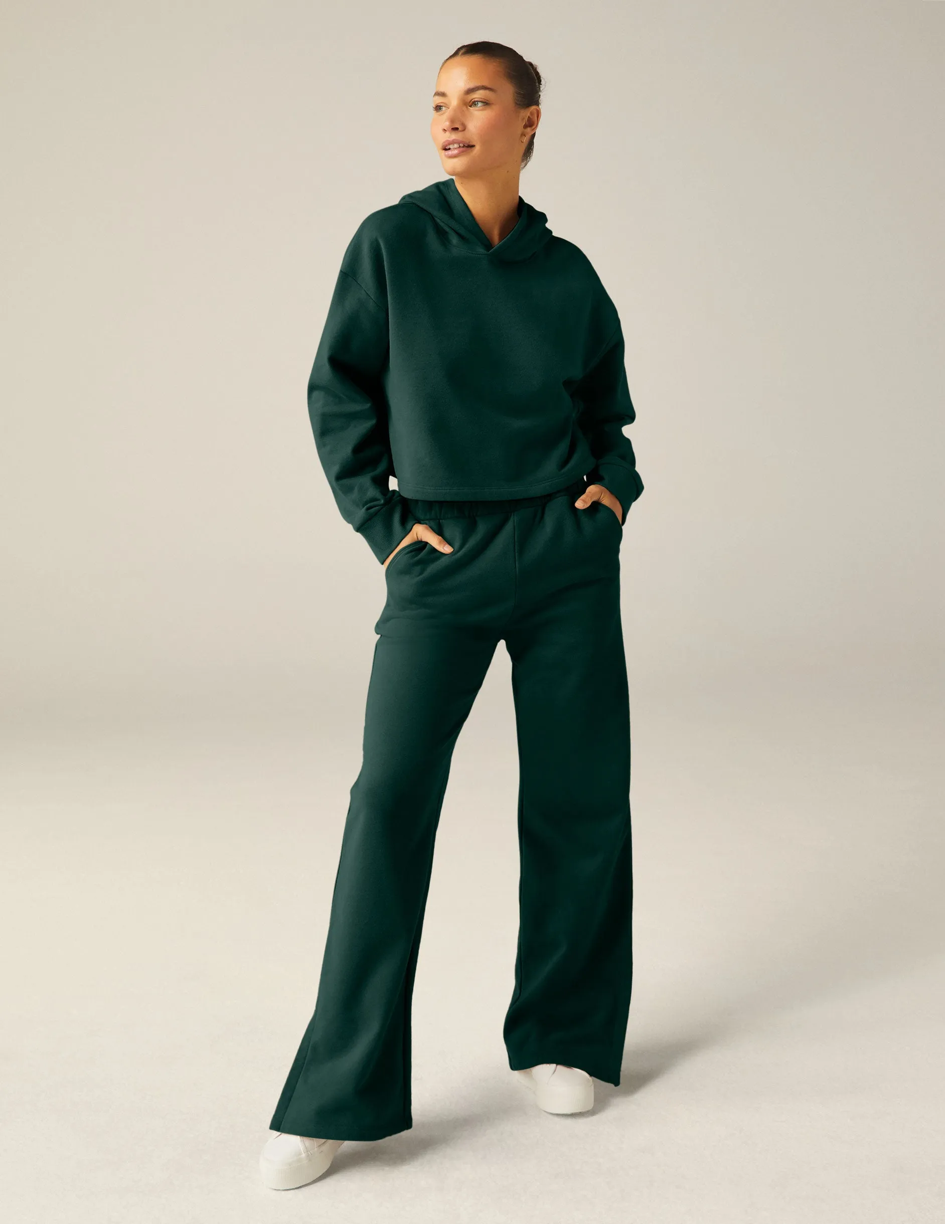 Happiness Fleece Cropped Hoodie sold by Beyond Yoga product image thumbnail 3