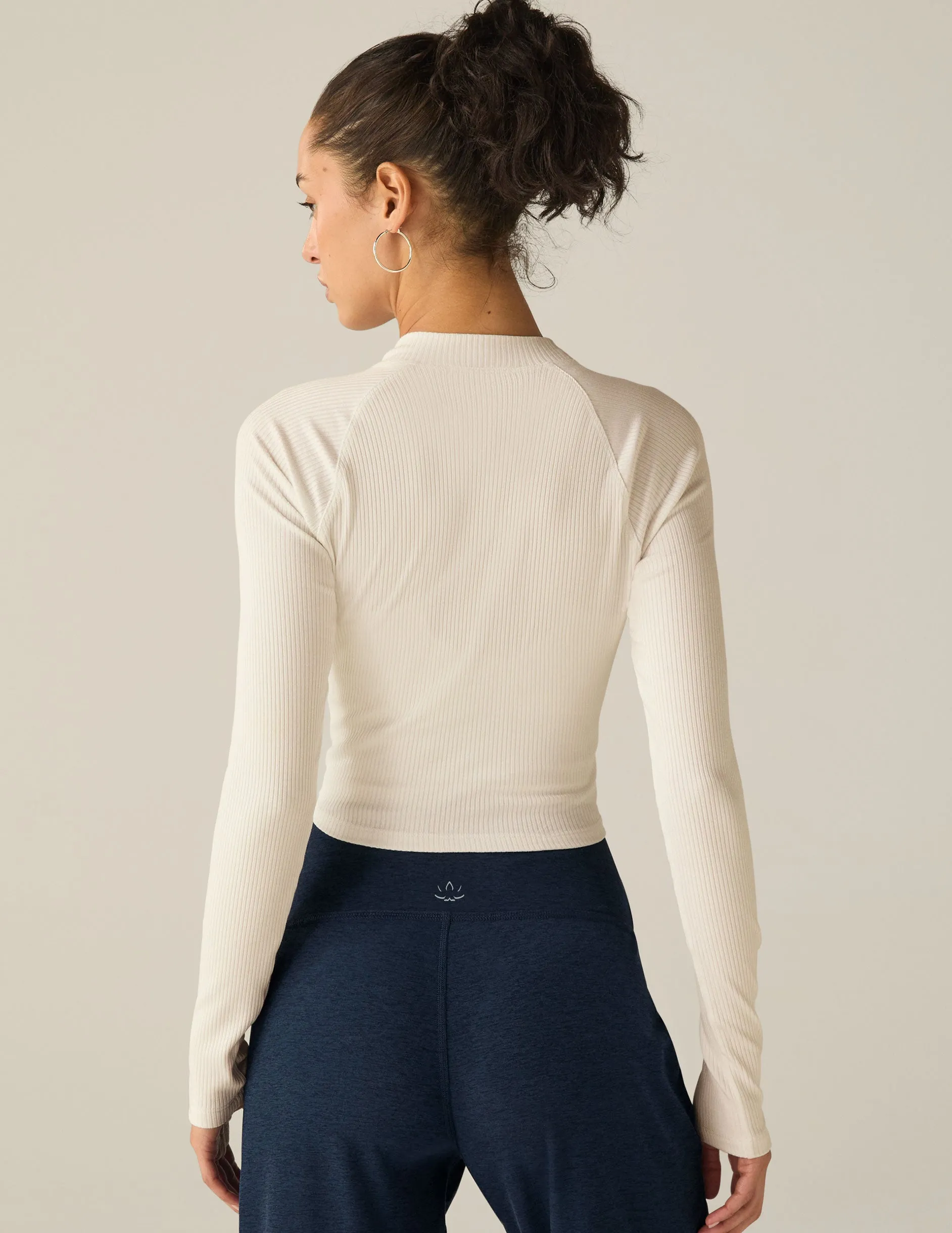 Contours Mock Neck Cropped Top sold by Beyond Yoga product image thumbnail 3