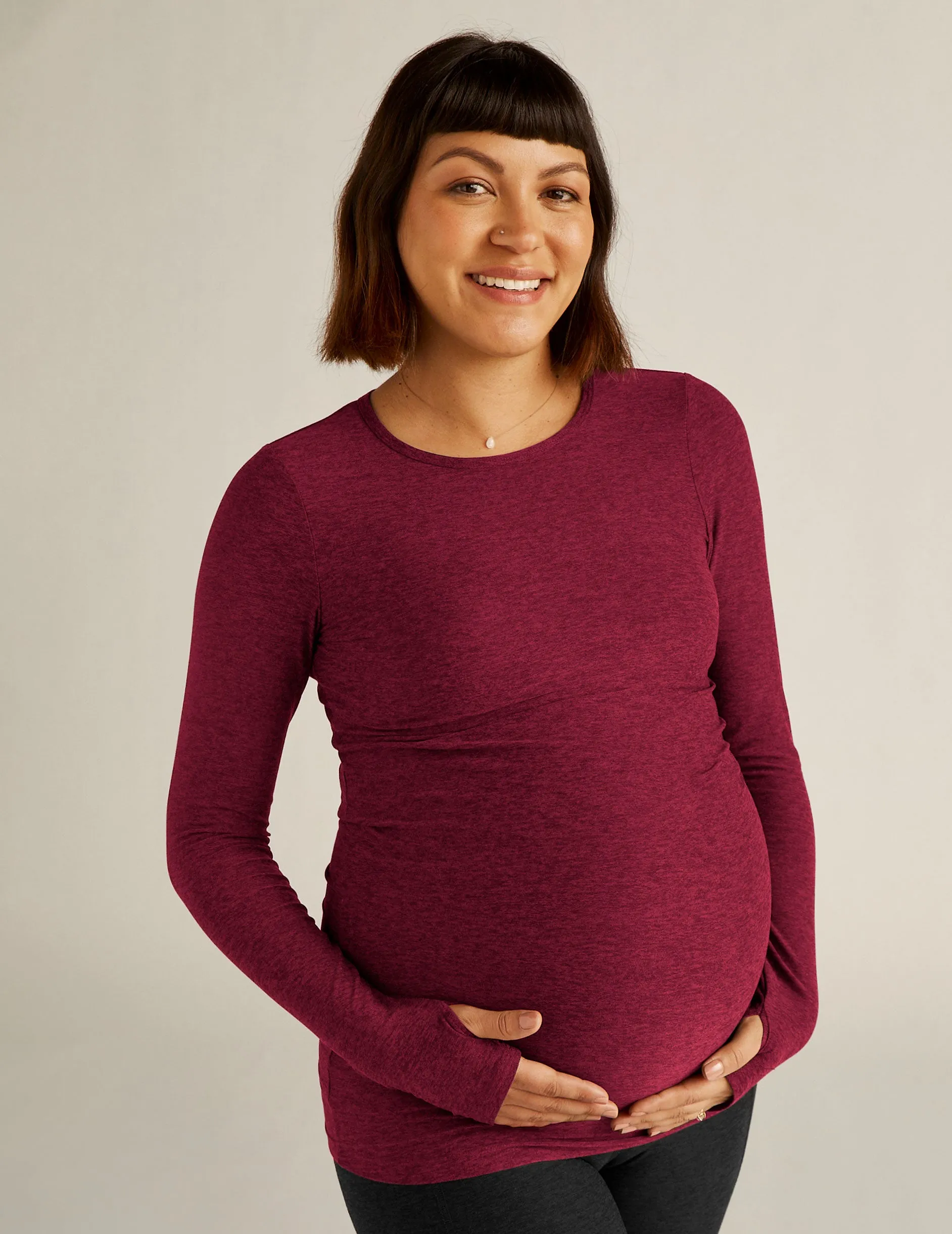 Featherweight Count On Me Maternity Crew Pullover sold by Beyond Yoga product image thumbnail 2