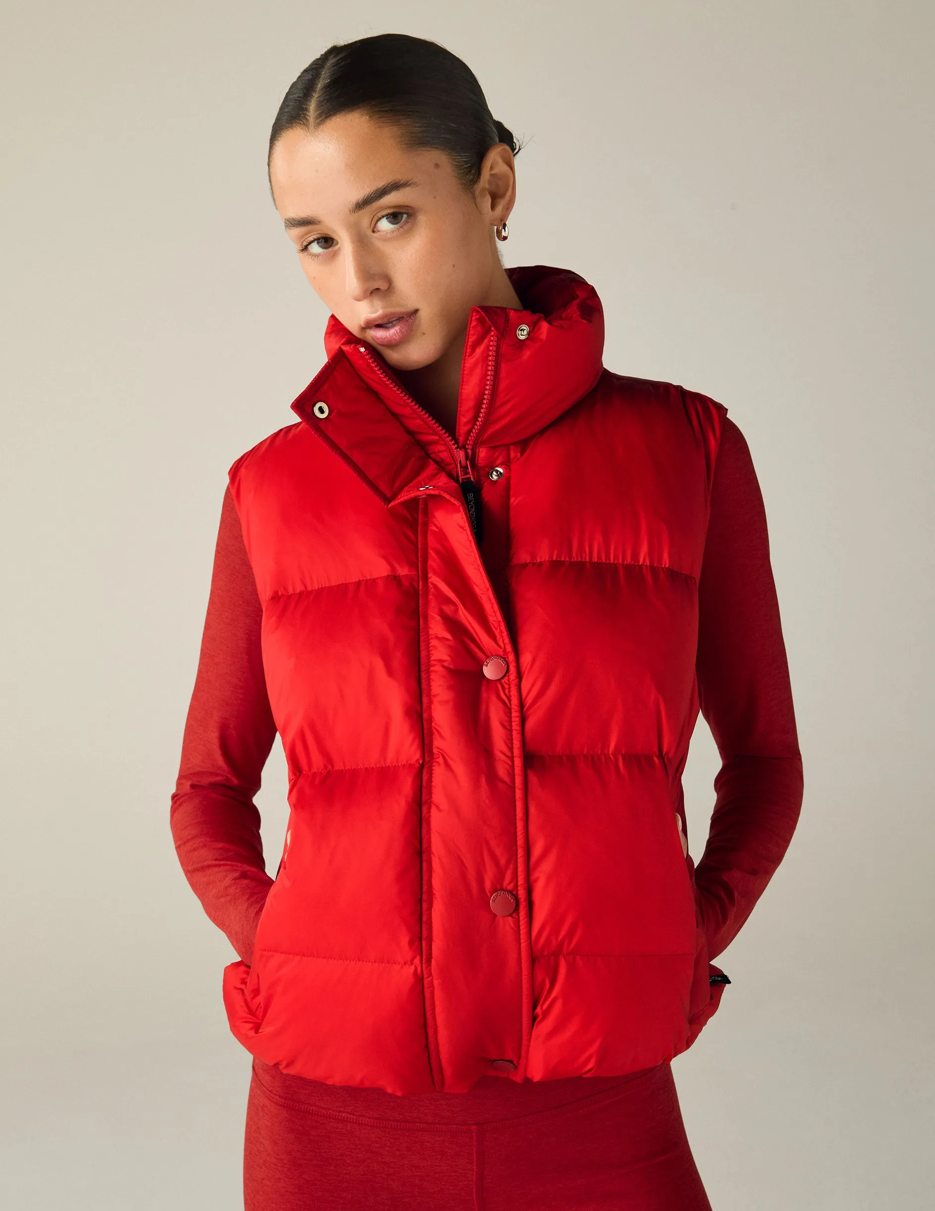 Big Cozy Puffer Vest sold by Beyond Yoga