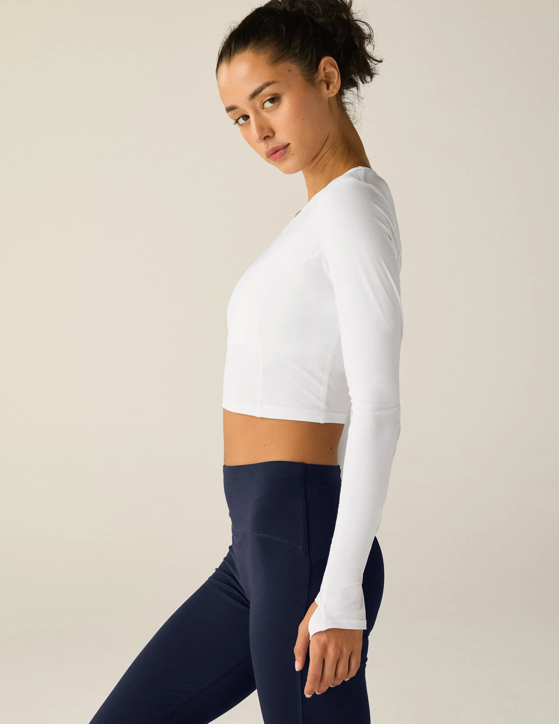 POWERBEYOND™ Lite Airshield Long Sleeve Cropped Top sold by Beyond Yoga product image thumbnail 2