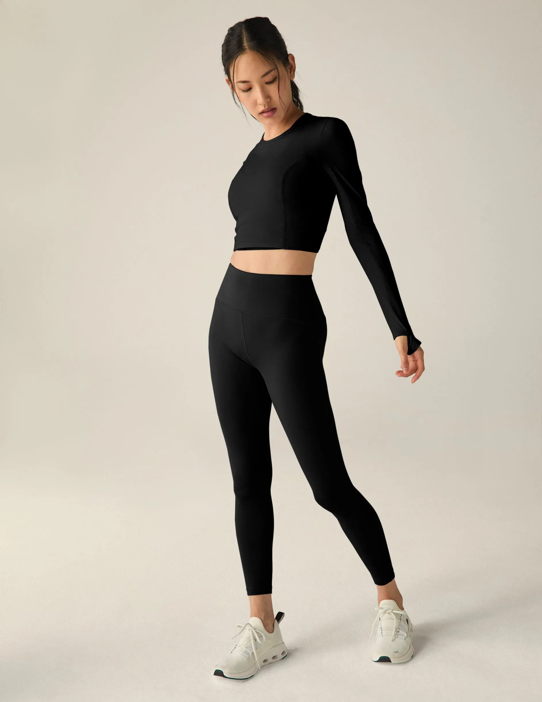 POWERBEYOND™ Lite Airshield Long Sleeve Cropped Top sold by Beyond Yoga product image thumbnail 4