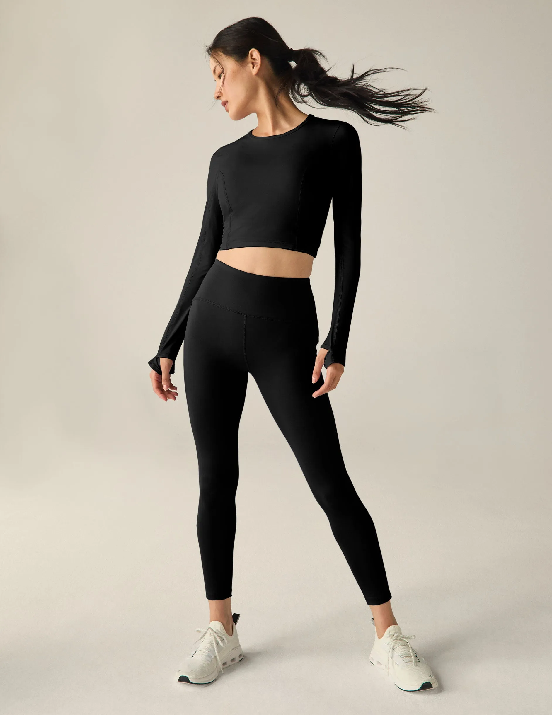 POWERBEYOND™ Lite Airshield Long Sleeve Cropped Top sold by Beyond Yoga product image thumbnail 5