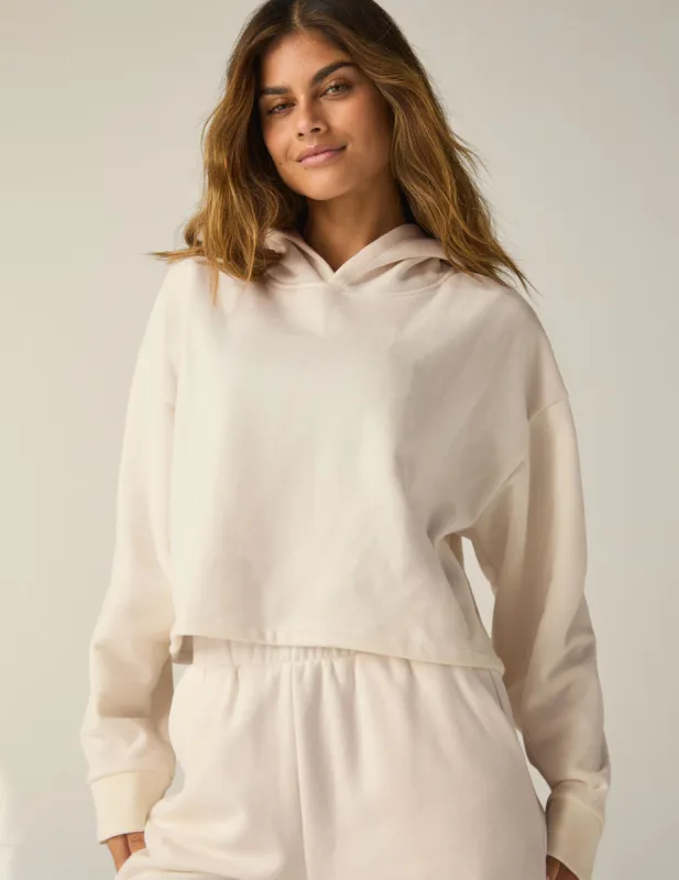 Happiness Fleece Cropped Hoodie sold by Beyond Yoga